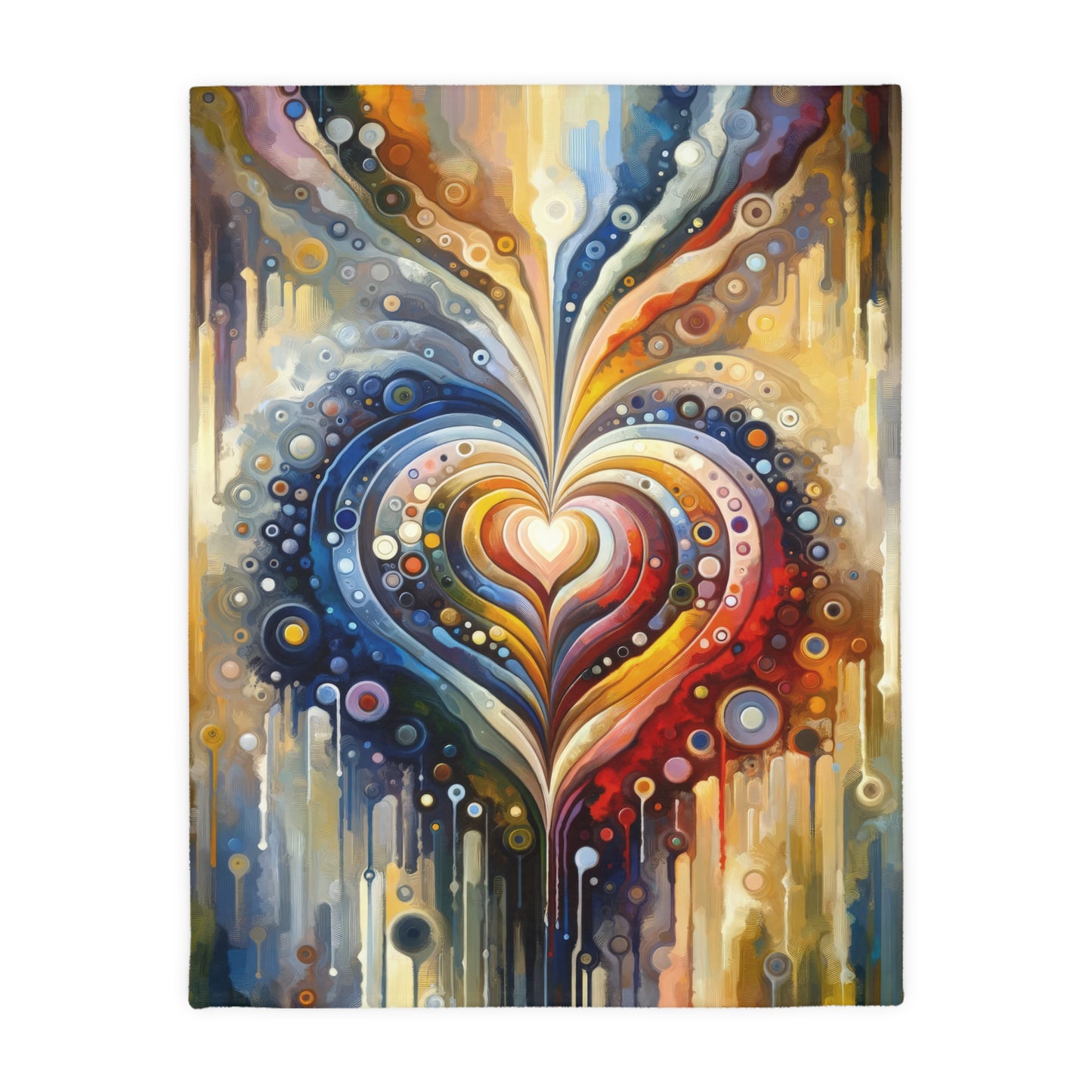 Harmonic Heart Essence Velveteen Microfiber Blanket (Two-sided print)