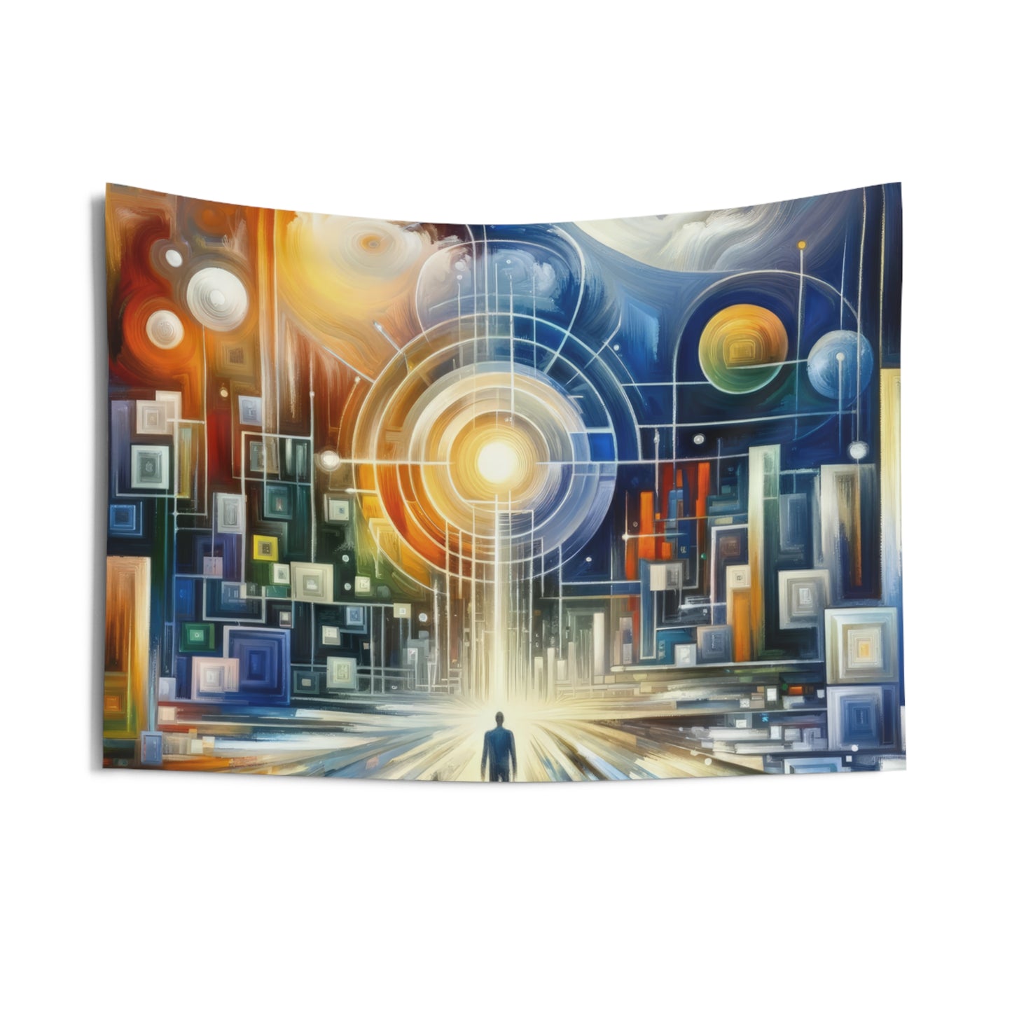 Mindful Megabyte Convergence Indoor Wall Tapestries