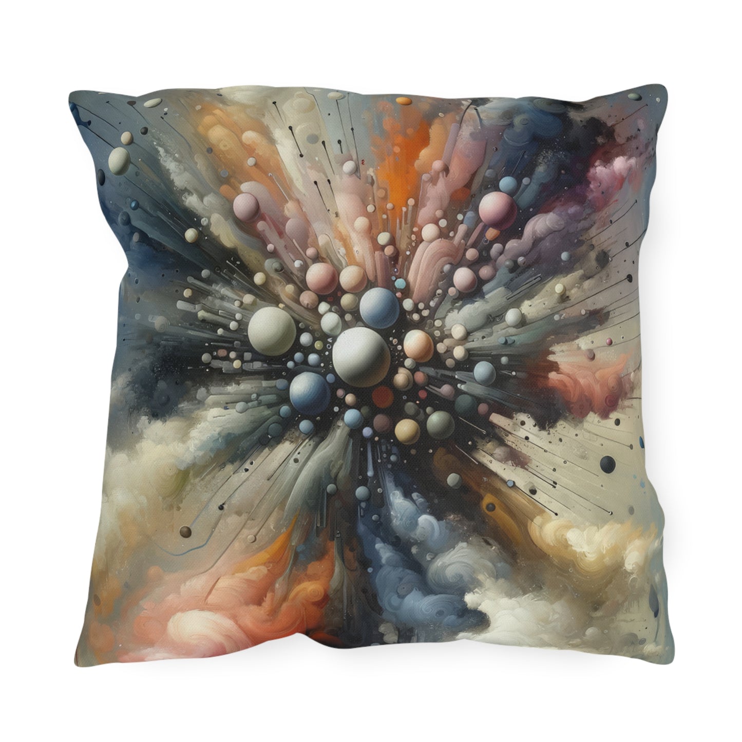 Impactful Deeds Ripple Outdoor Pillows