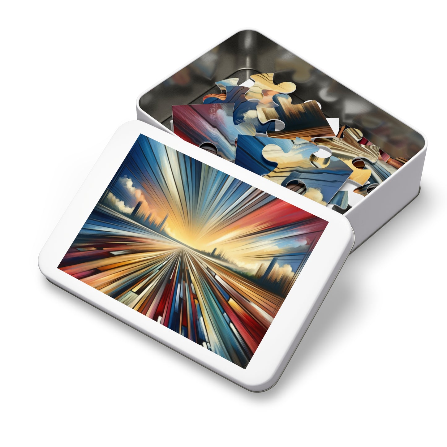 Strategic Horizon Tachism Jigsaw Puzzle (30, 110, 252, 500,1000-Piece)