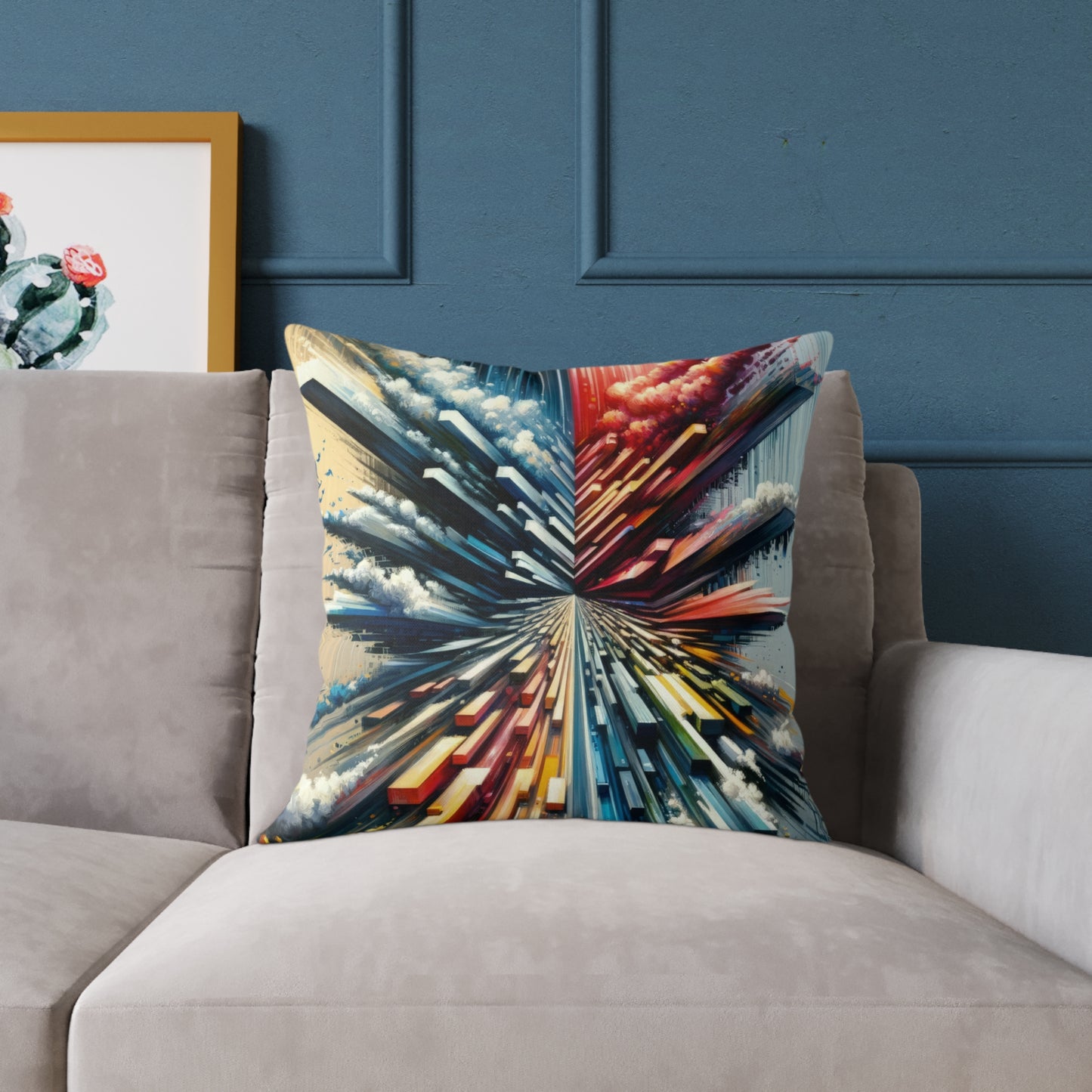 Rapid Perspective Shift Spun Polyester Pillow