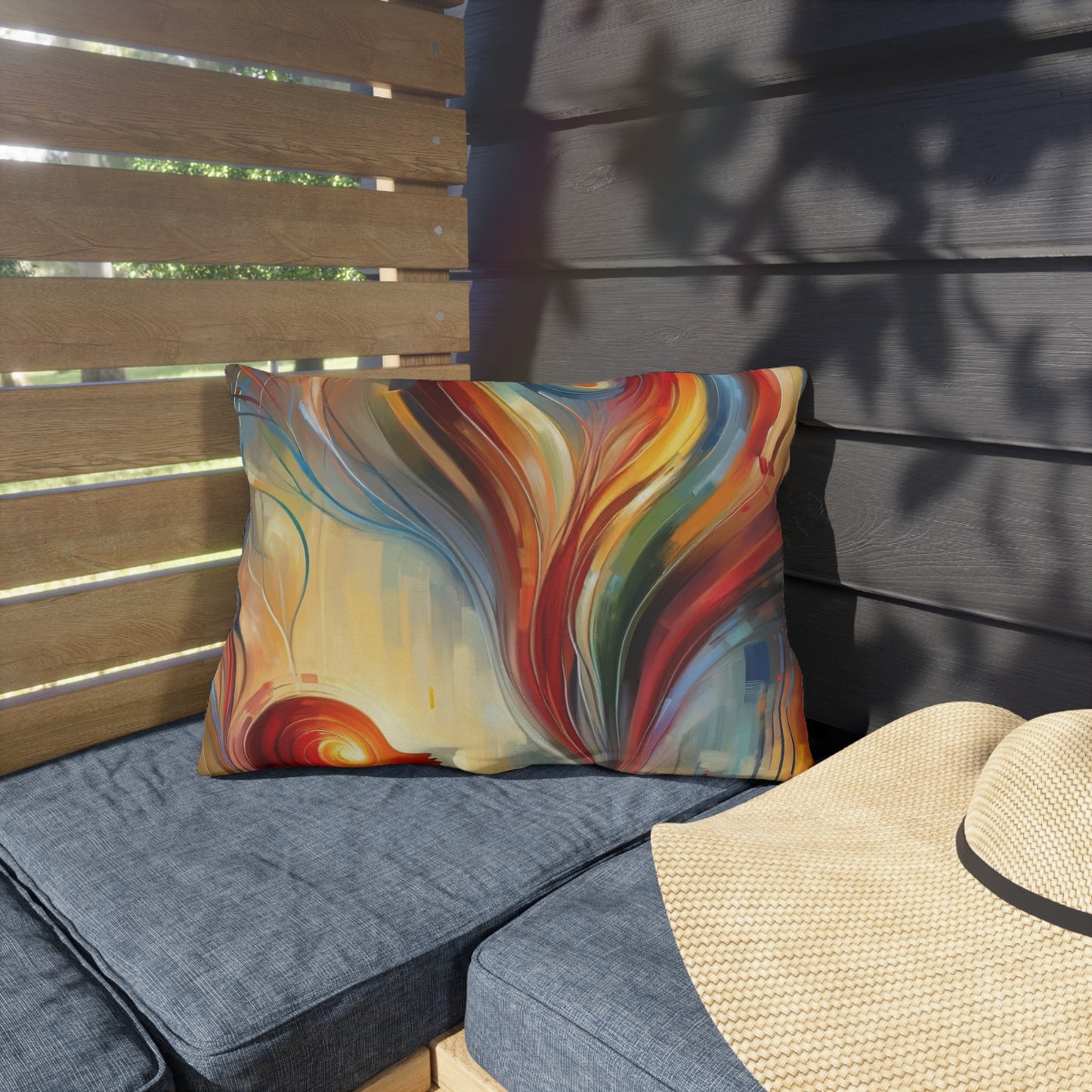 Empathetic Spiral Dialogue Outdoor Pillows