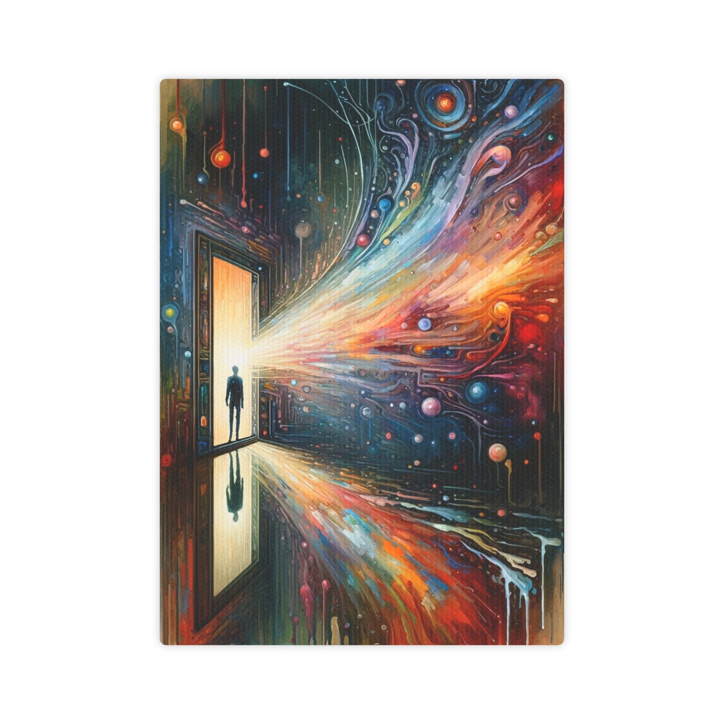 Mirror Wholeness Tachism Canvas Photo Tile