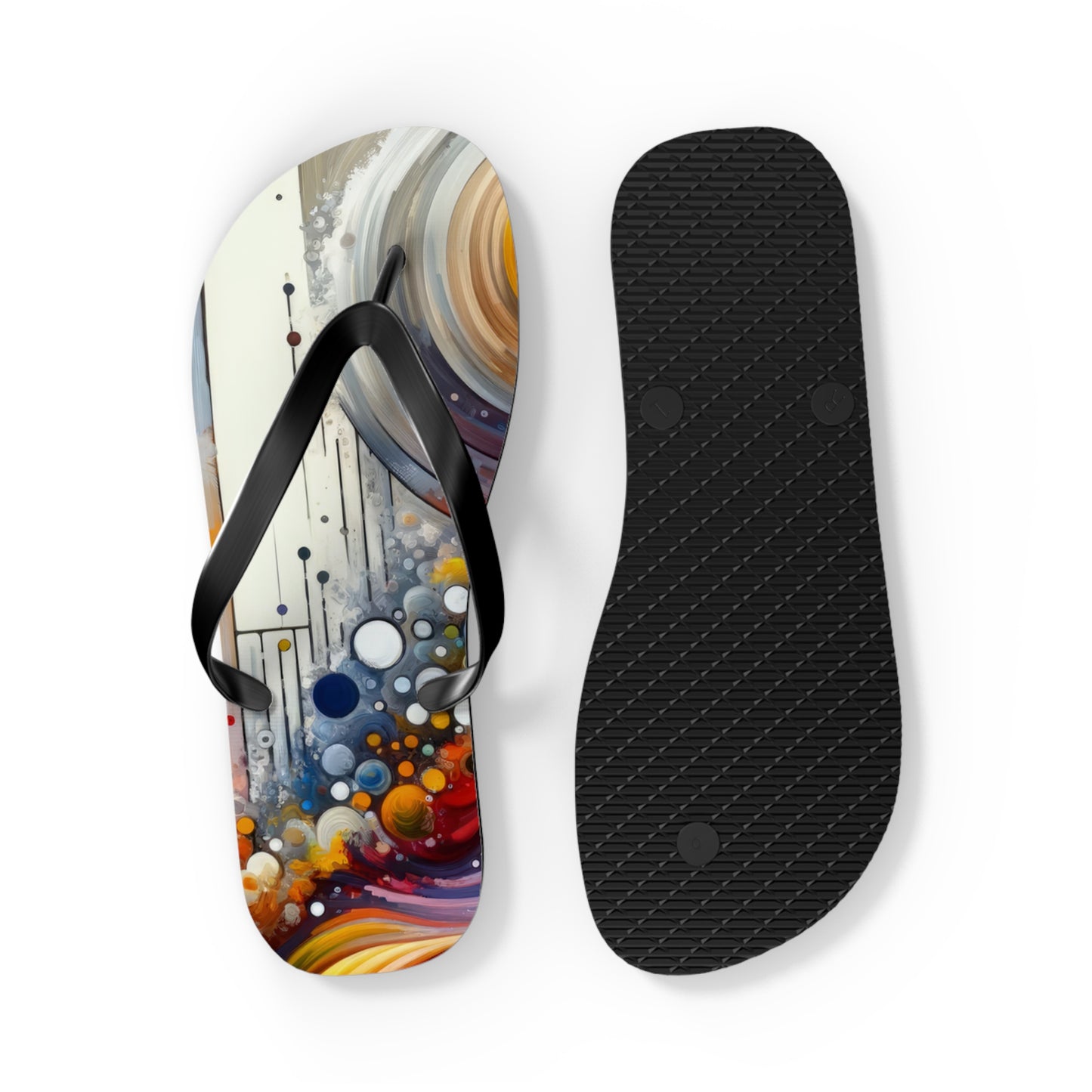 Harmonic Swirl Elegance Flip Flops