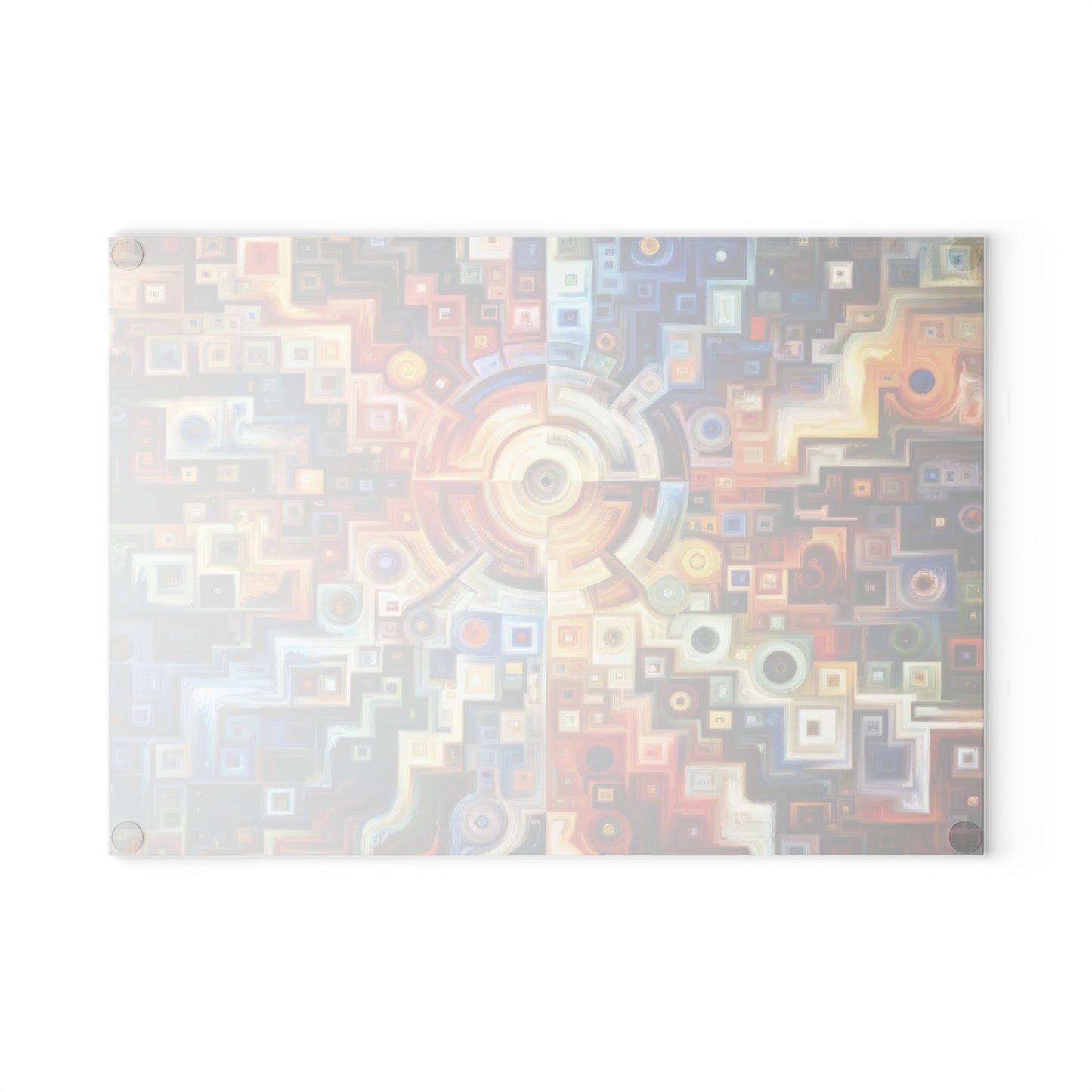 Essence Kaleidoscope Tapestry Glass Cutting Board