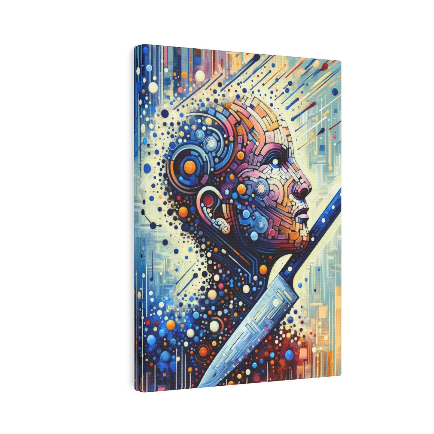 Digital Carving Abstract Canvas Photo Tile