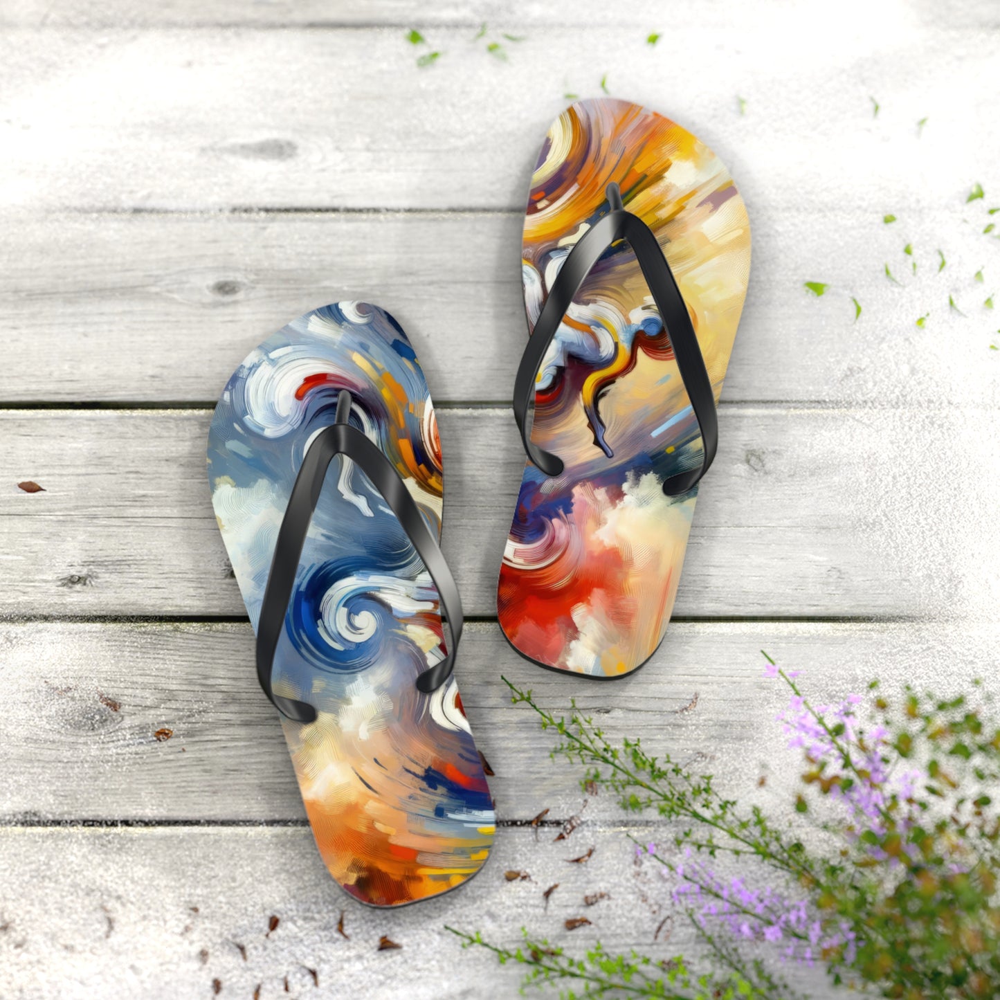 Dancing Disruption Tachism Flip Flops