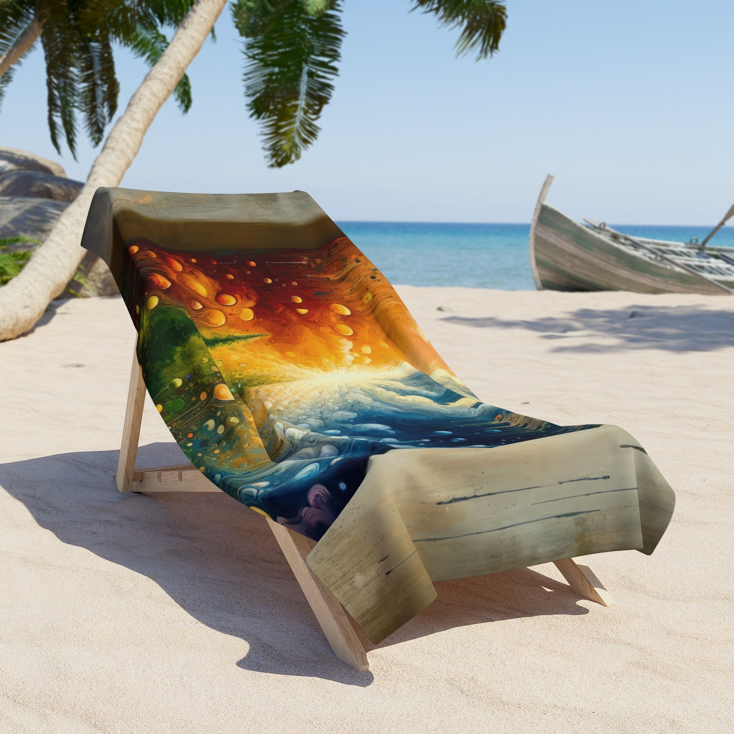 Disconnecting Harmonious Reconnection Beach Towel