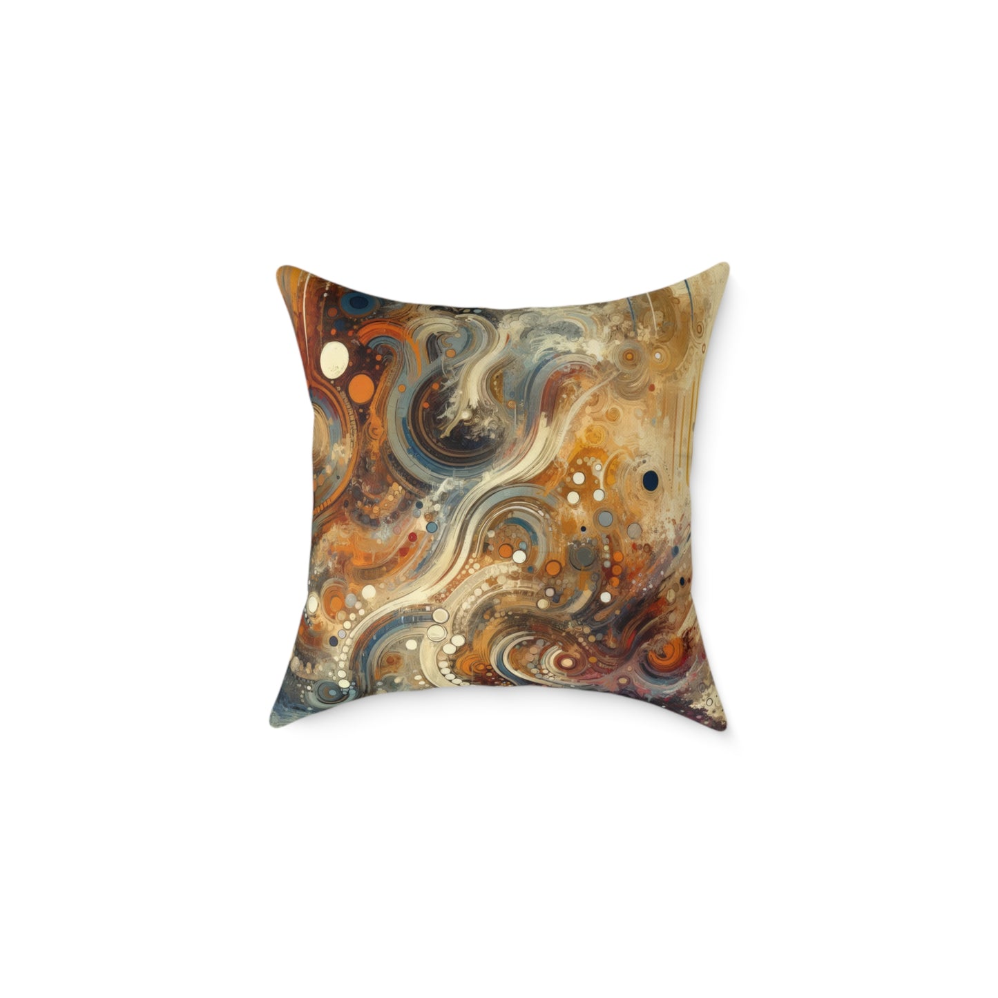 Dynamic Cultural Mosaic Spun Polyester Pillow