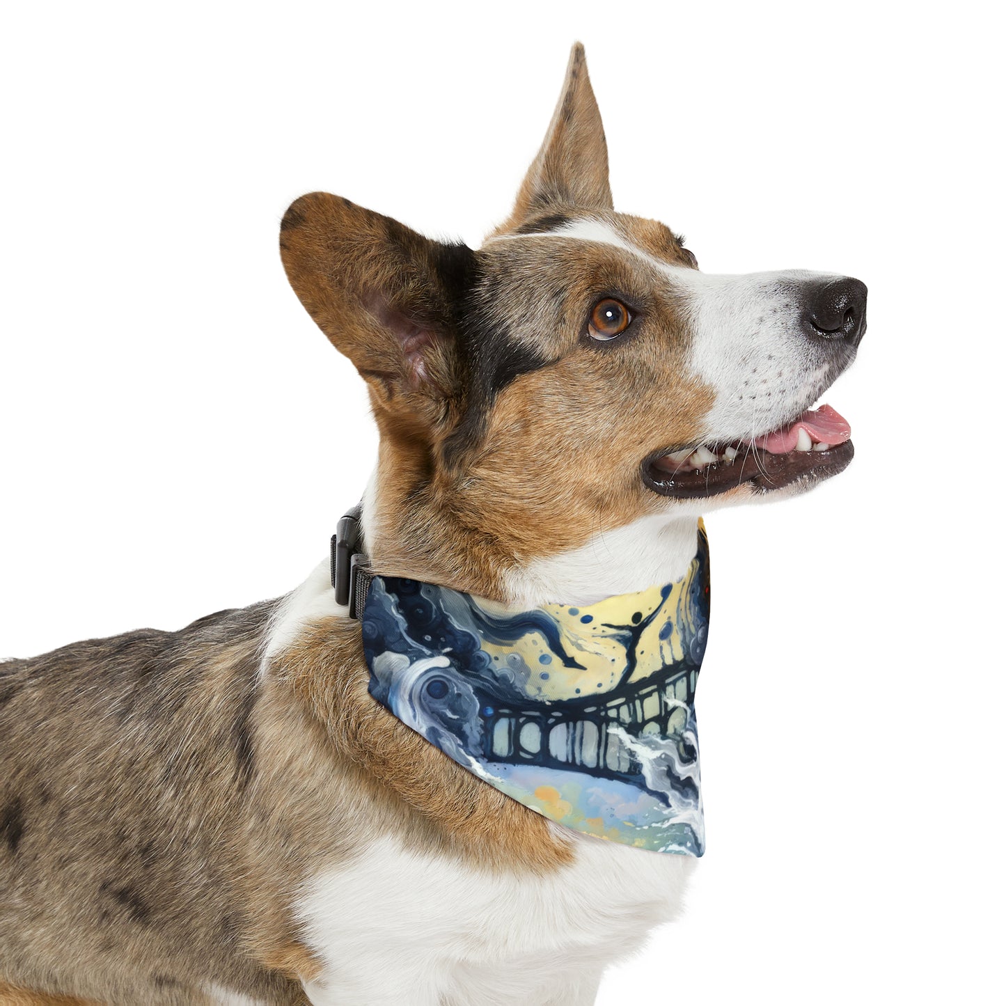 Faithful Diving Bridges Pet Bandana Collar