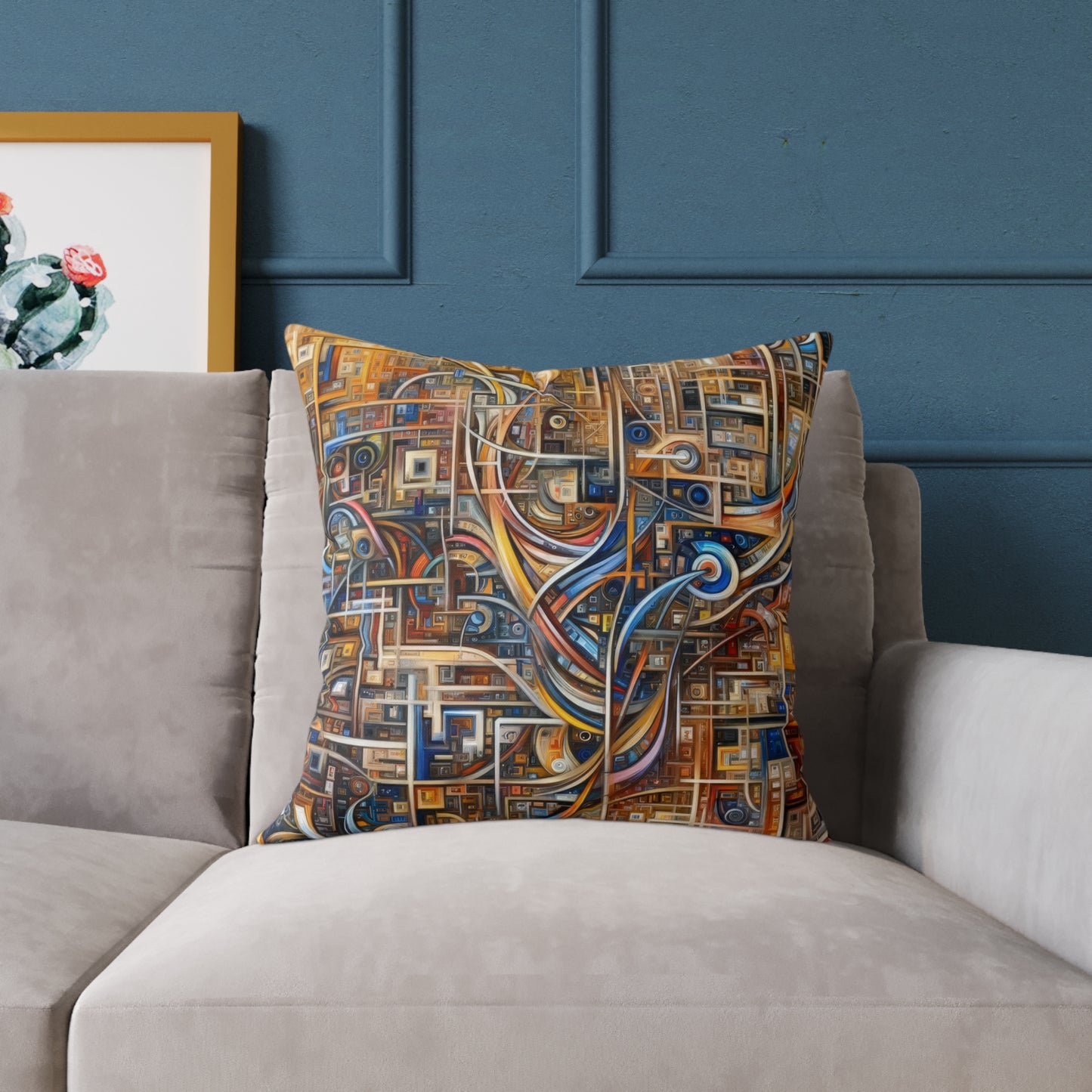 Intricate Life Tapestry Spun Polyester Pillow