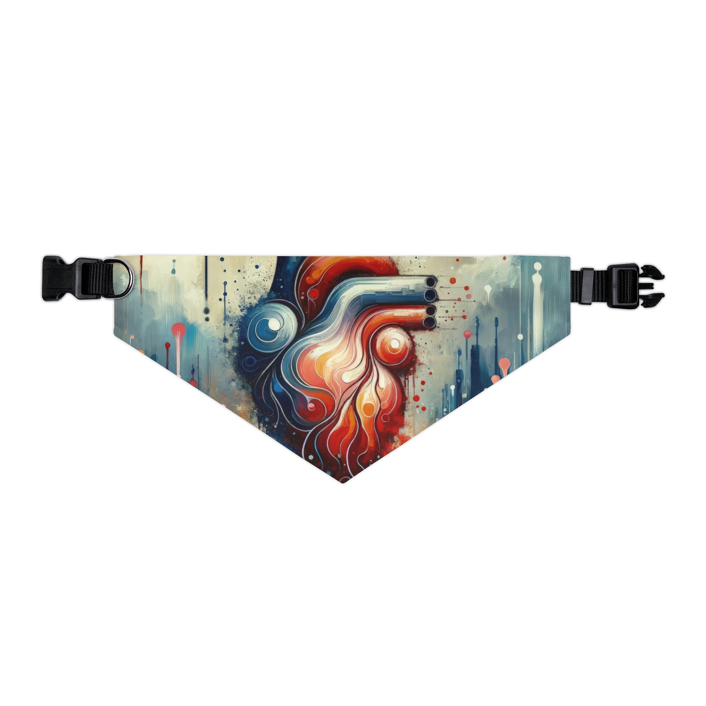 Rhythmic Heart Harmony Pet Bandana Collar