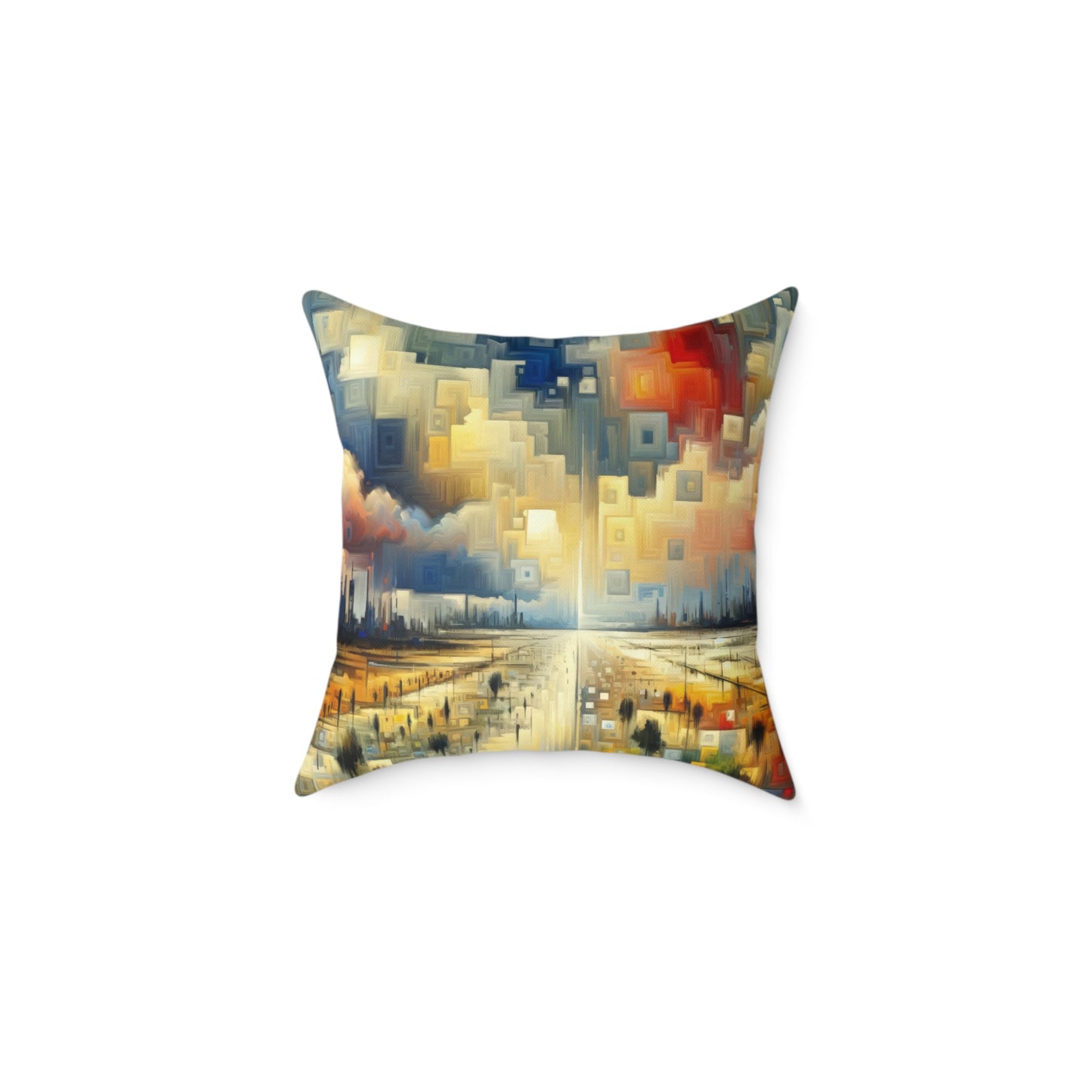 Earnest Gathering Rainwater Spun Polyester Pillow