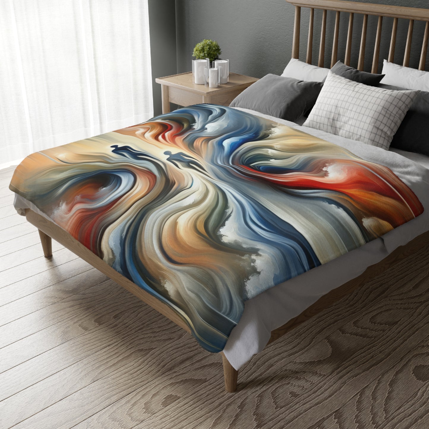 Silent Journey Recognition Velveteen Microfiber Blanket (Two-sided print)