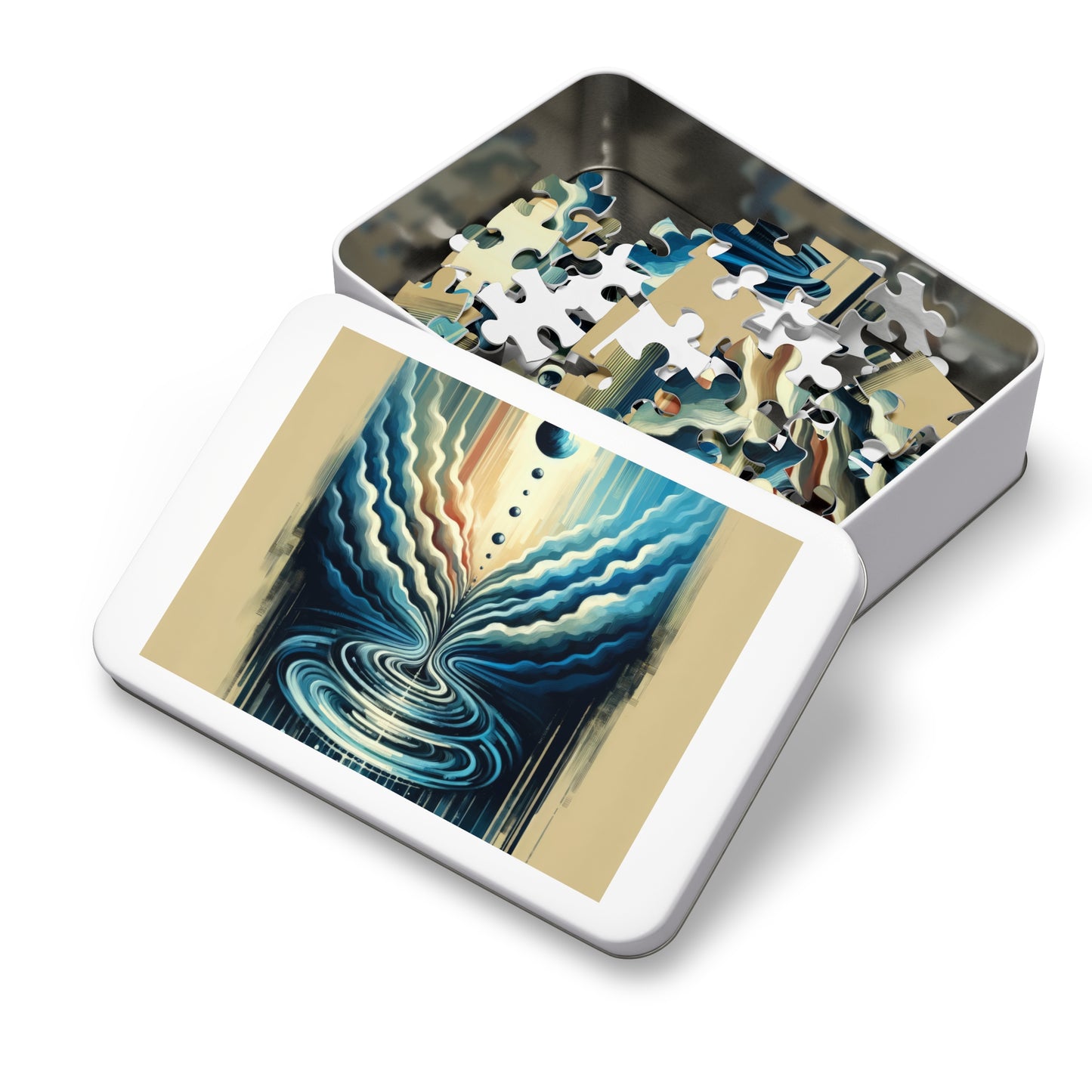 Ripple Effect Abstract Jigsaw Puzzle (30, 110, 252, 500,1000-Piece)