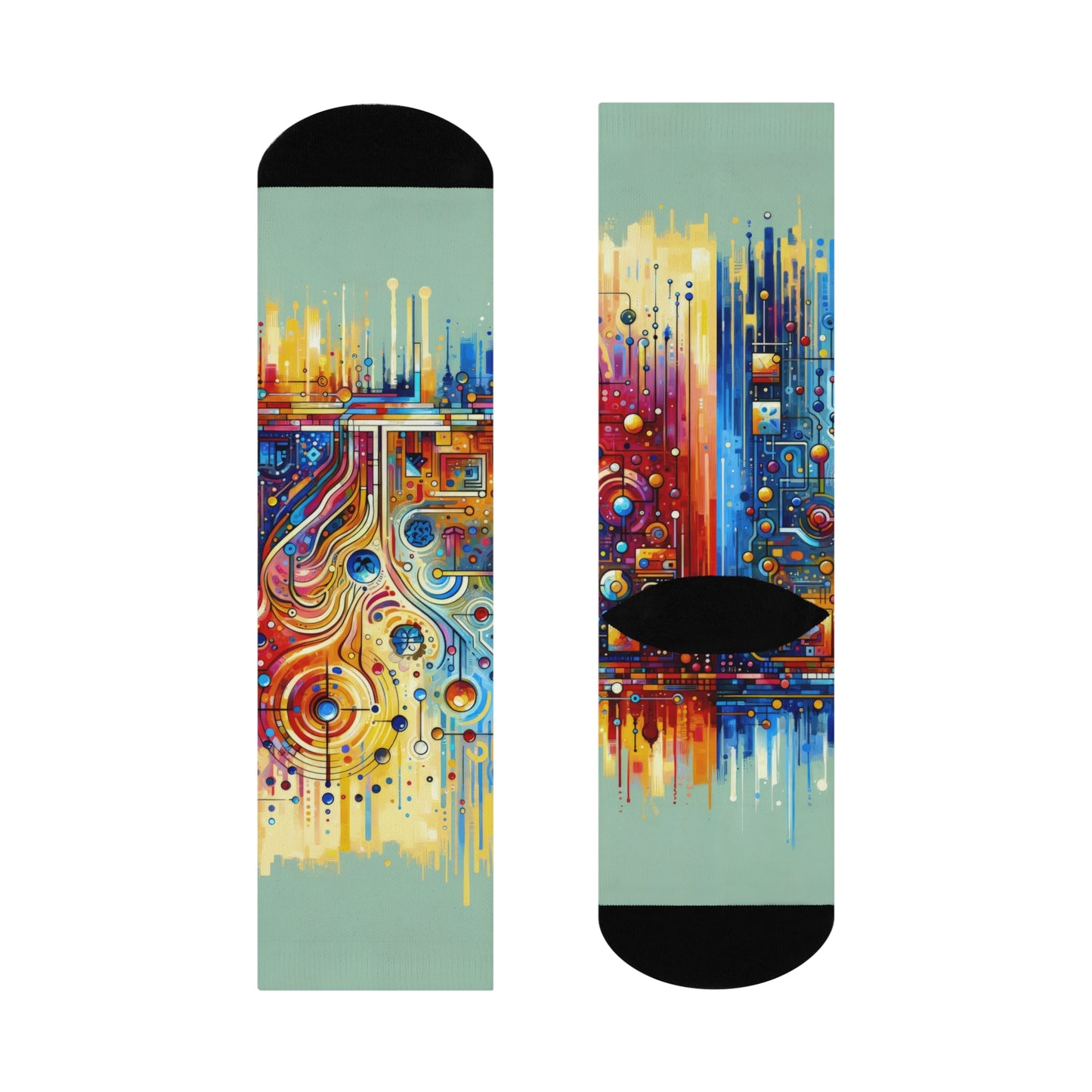 Supportive Divided Empathy Cushioned Crew Socks