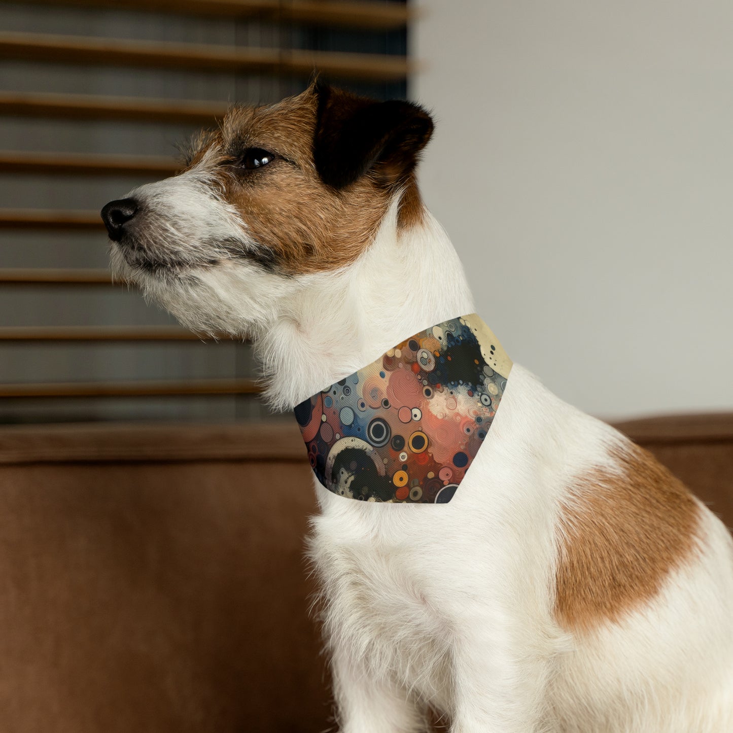Reflective Tachism Contemplation Pet Bandana Collar