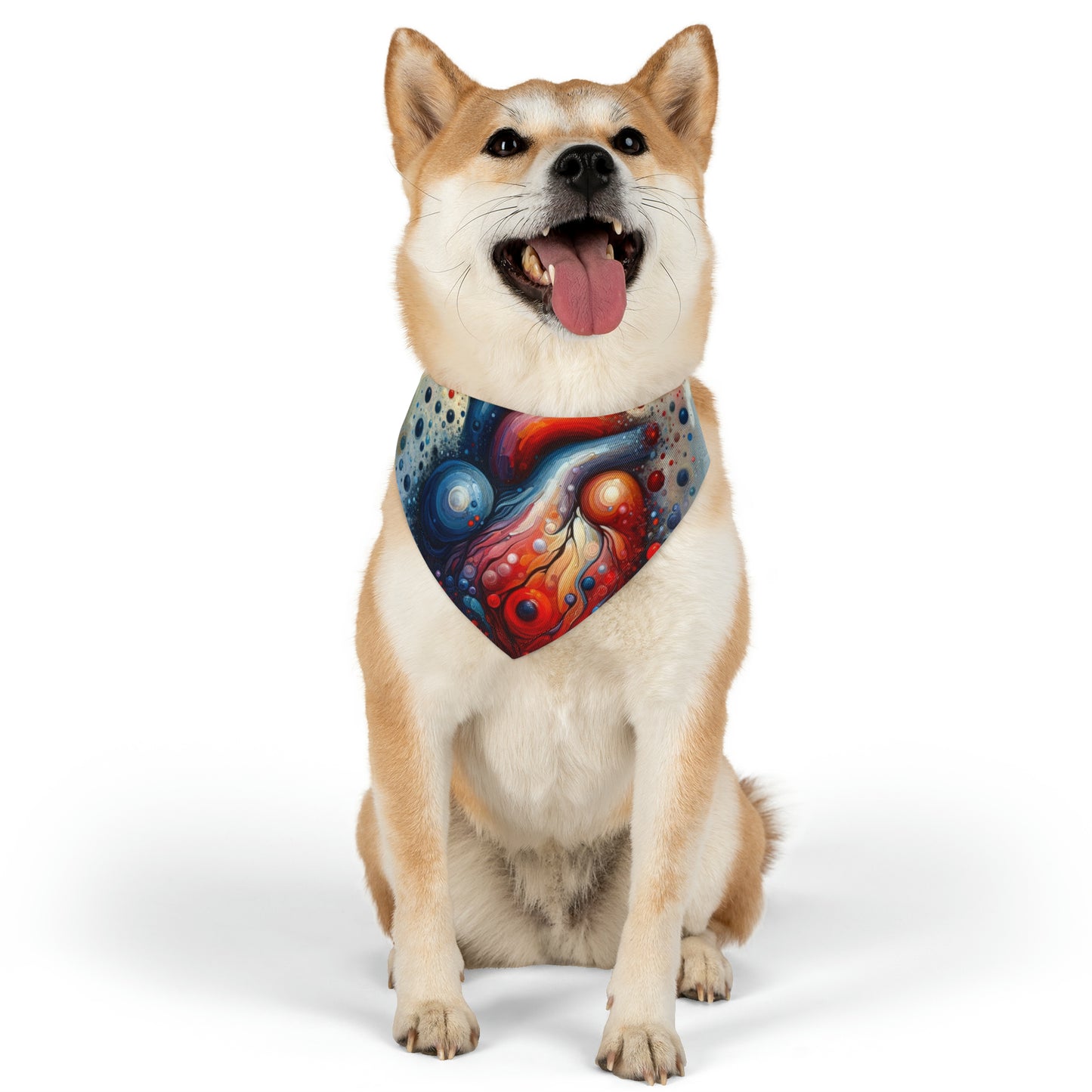 Empathetic Heart Expression Pet Bandana Collar