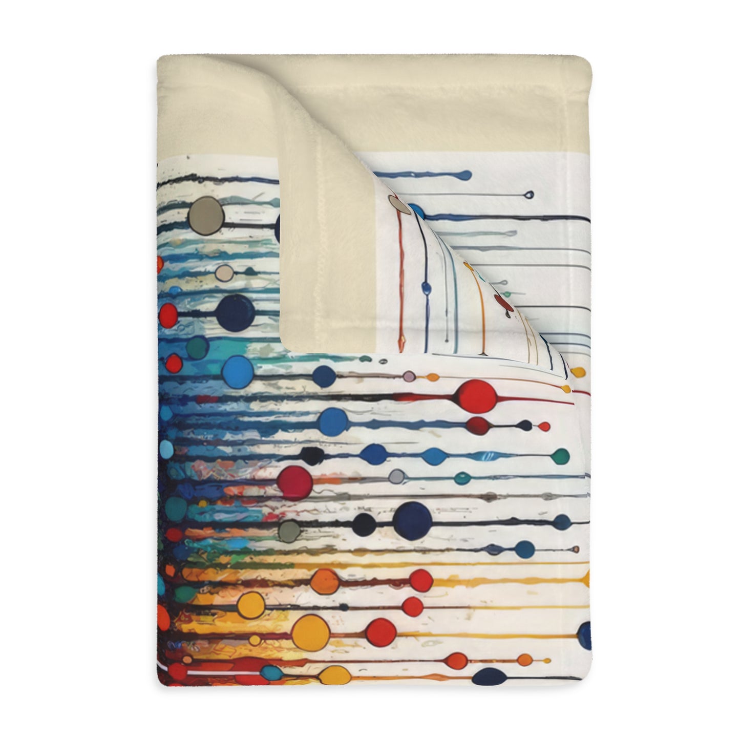 Heartbeats Synchronizing Peace Velveteen Microfiber Blanket (Two-sided print)