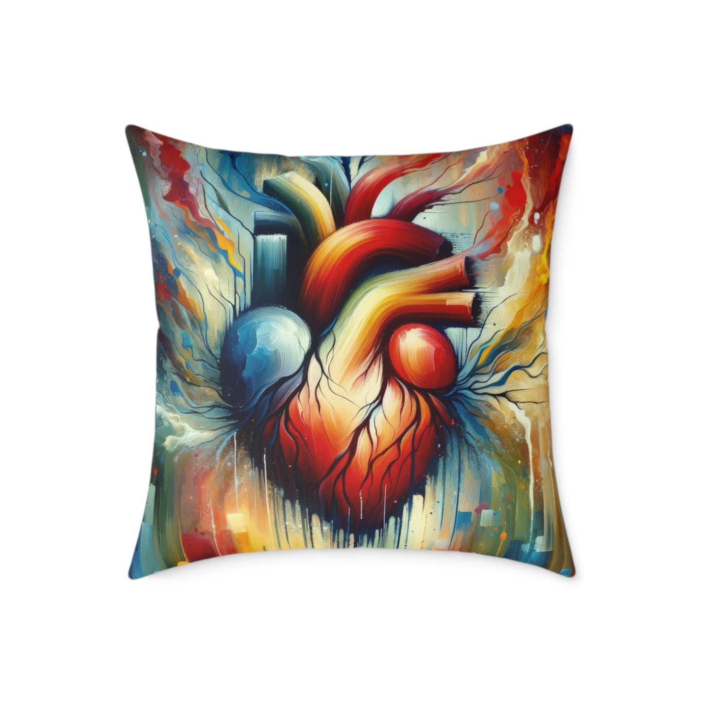 Humanity Heart Unveiled Spun Polyester Pillow
