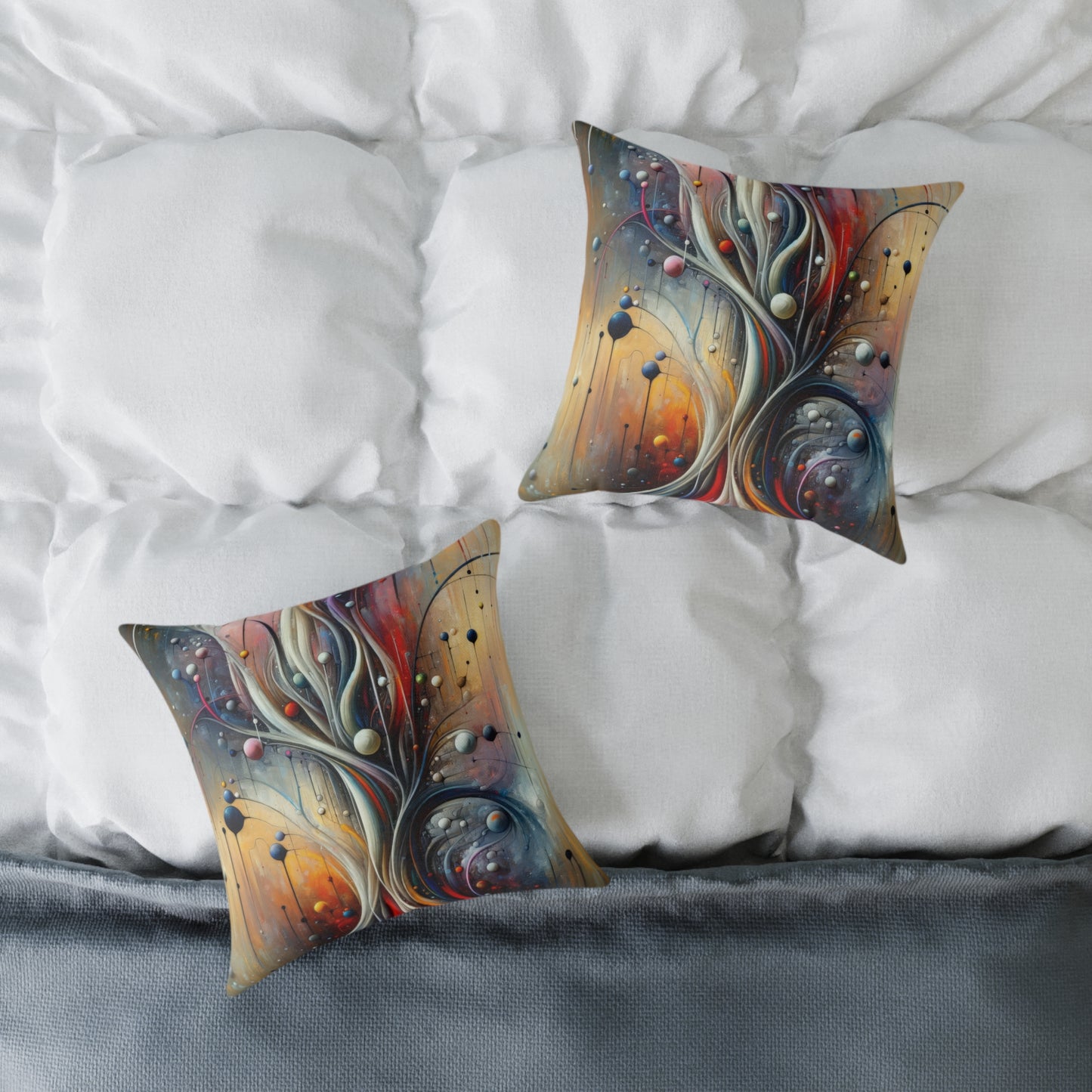 Invisible Threads Influence Spun Polyester Pillow
