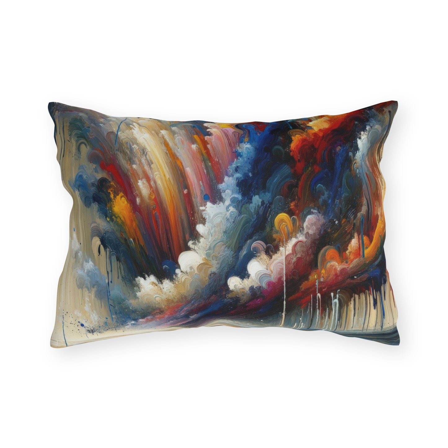 Grandiose Transformation Tachism Outdoor Pillows