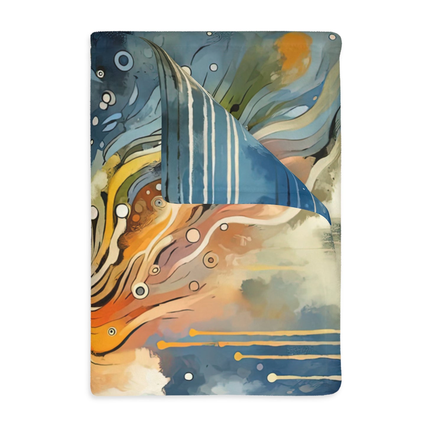 Intentional Awakening Reflection Velveteen Microfiber Blanket (Two-sided print)