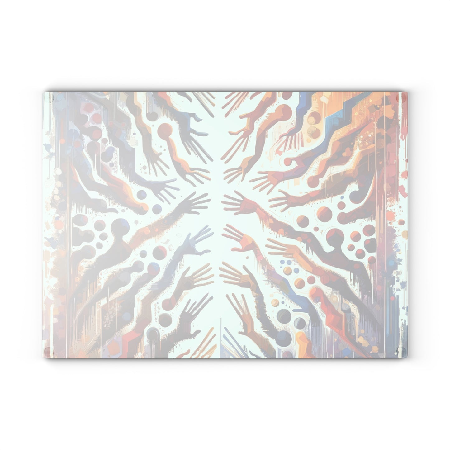 Architects Wisdom Tachism Glass Cutting Board