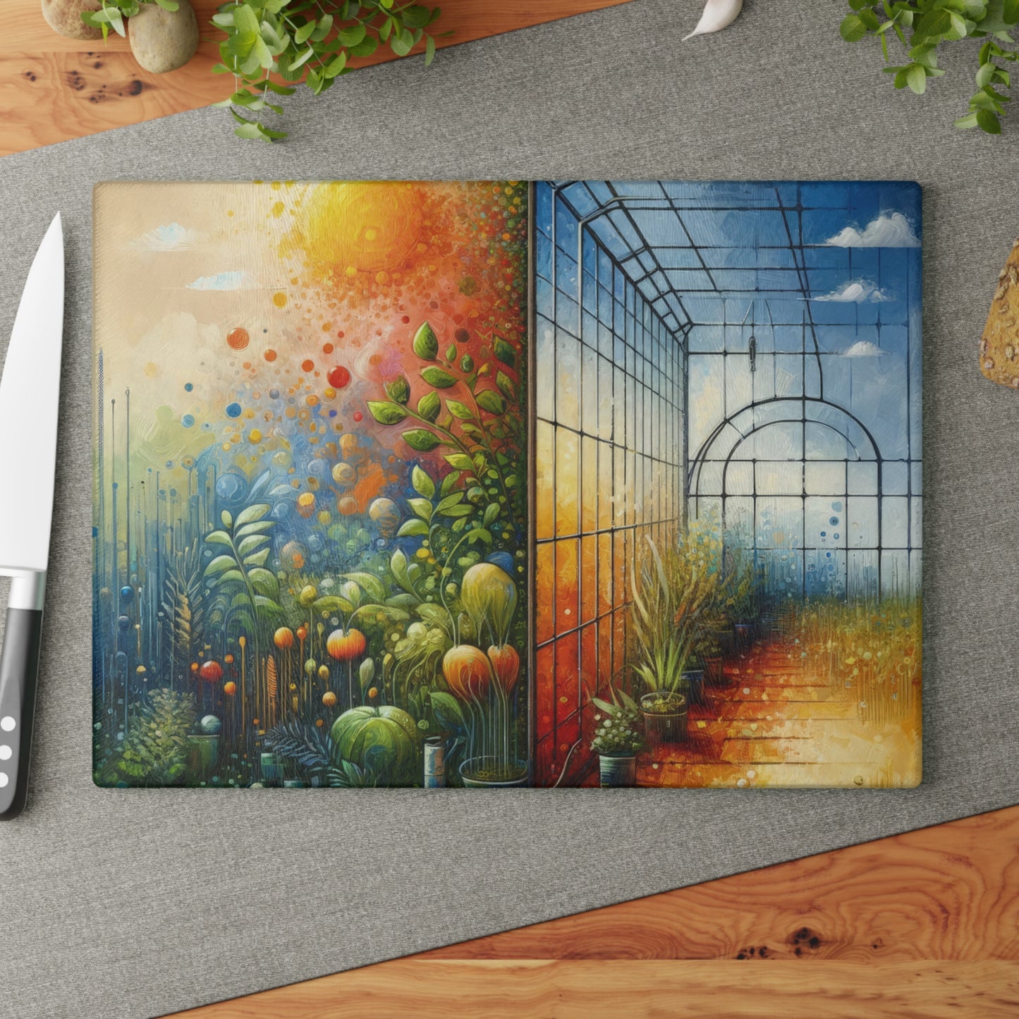 Greenhouse Digital Genesis Glass Cutting Board
