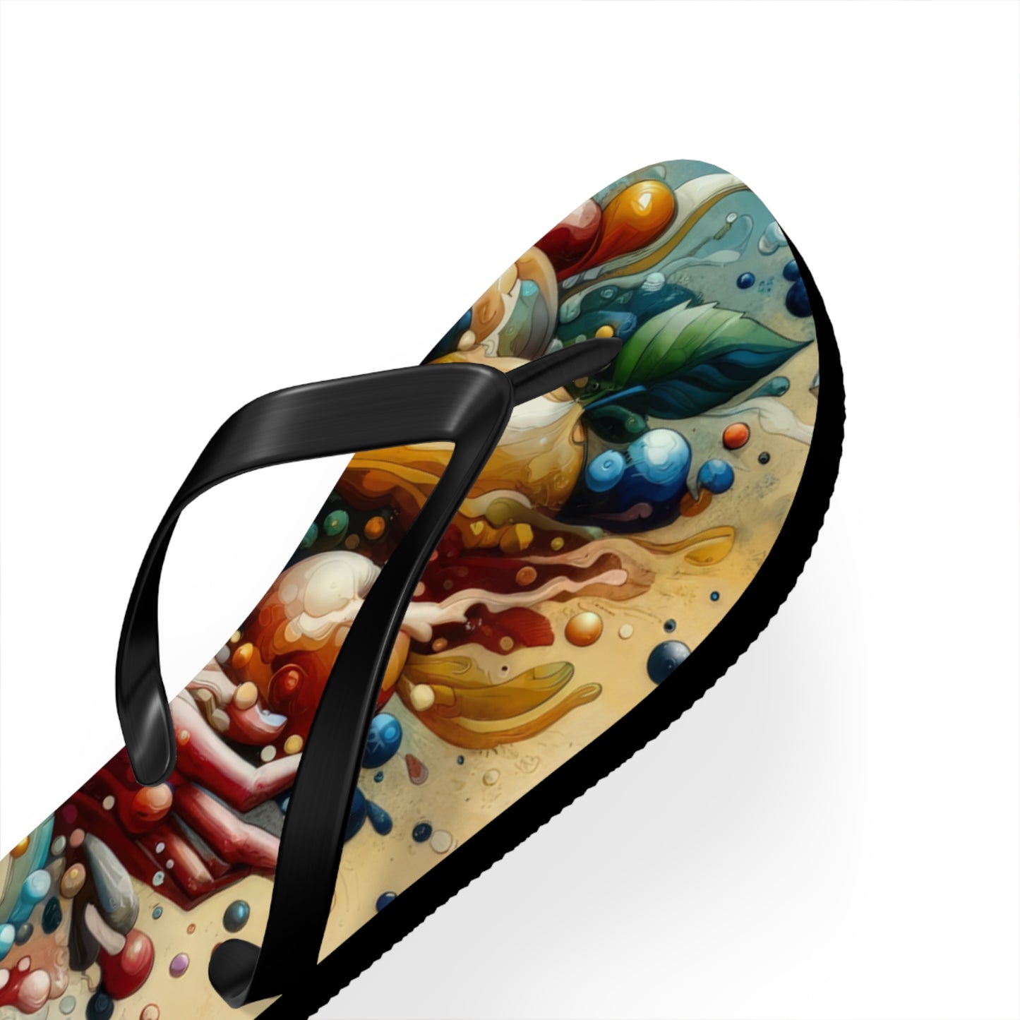 Nourishing Tachism Symphony Flip Flops