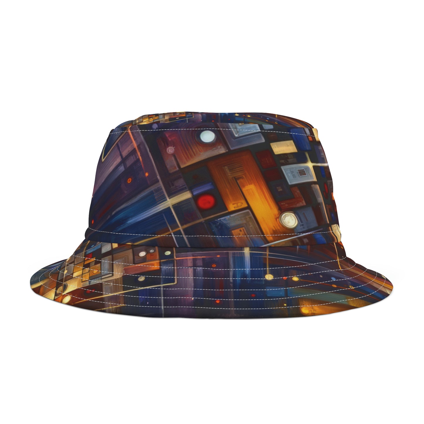 Reflective Tachism Shield Bucket Hat (AOP)