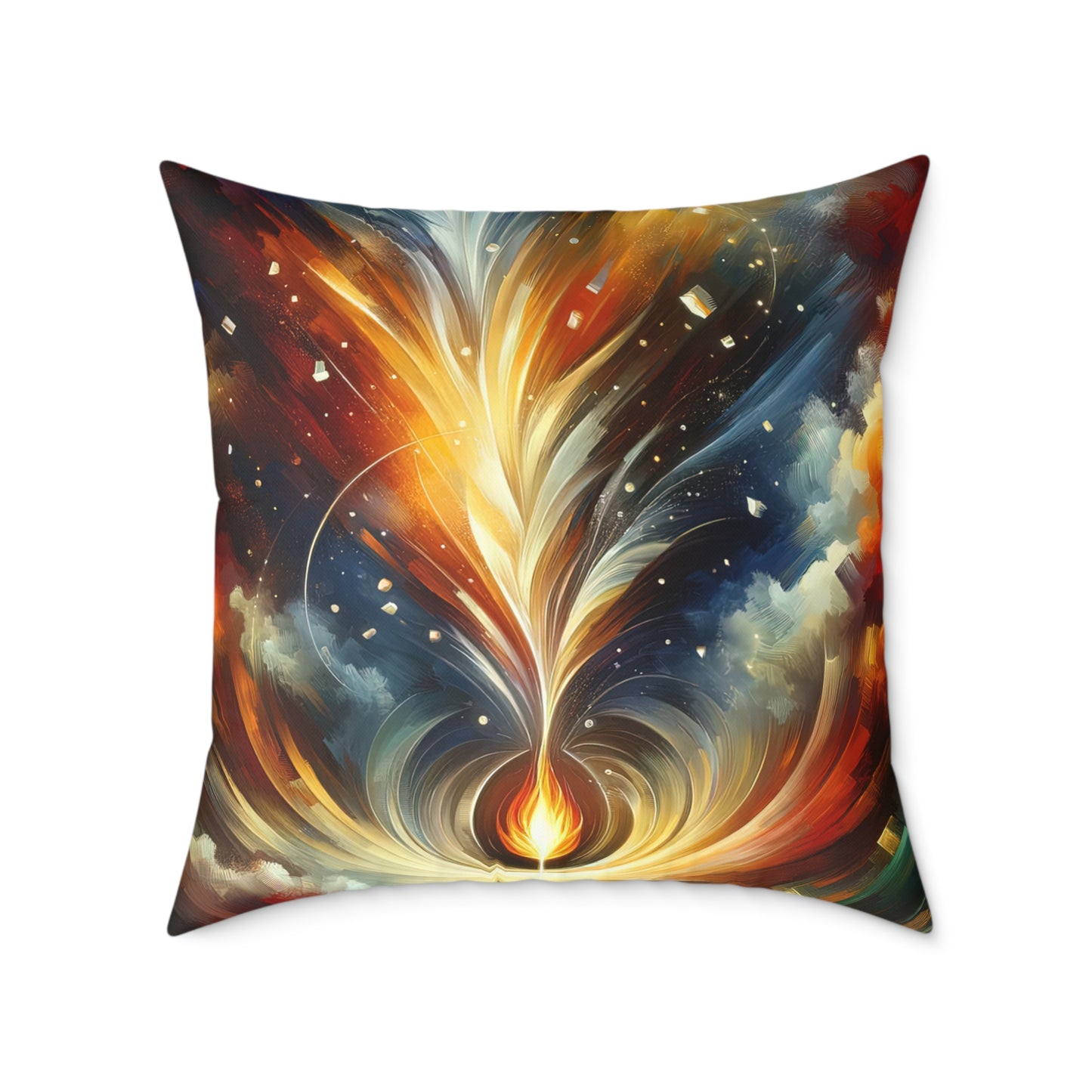 Igniting Transformational Currents Spun Polyester Pillow