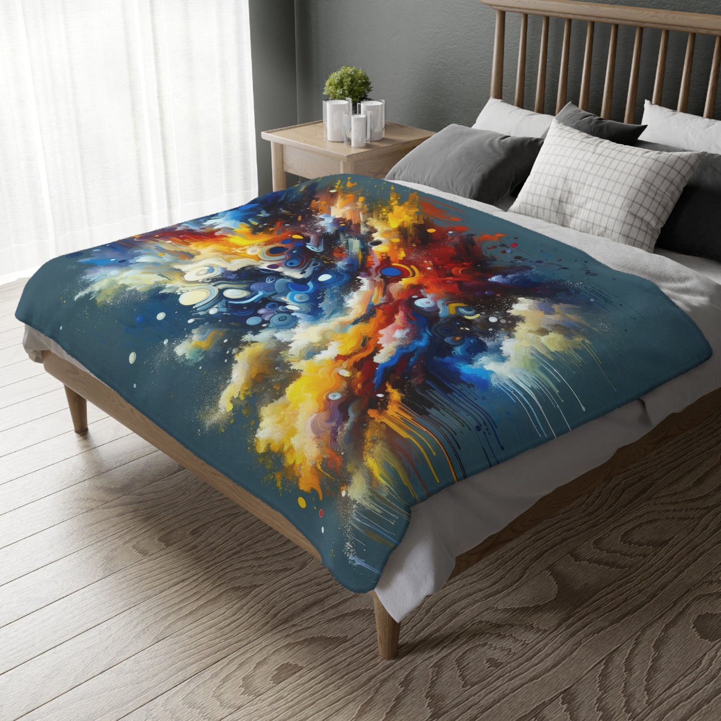 Decisive Mental Action Velveteen Microfiber Blanket (Two-sided print)