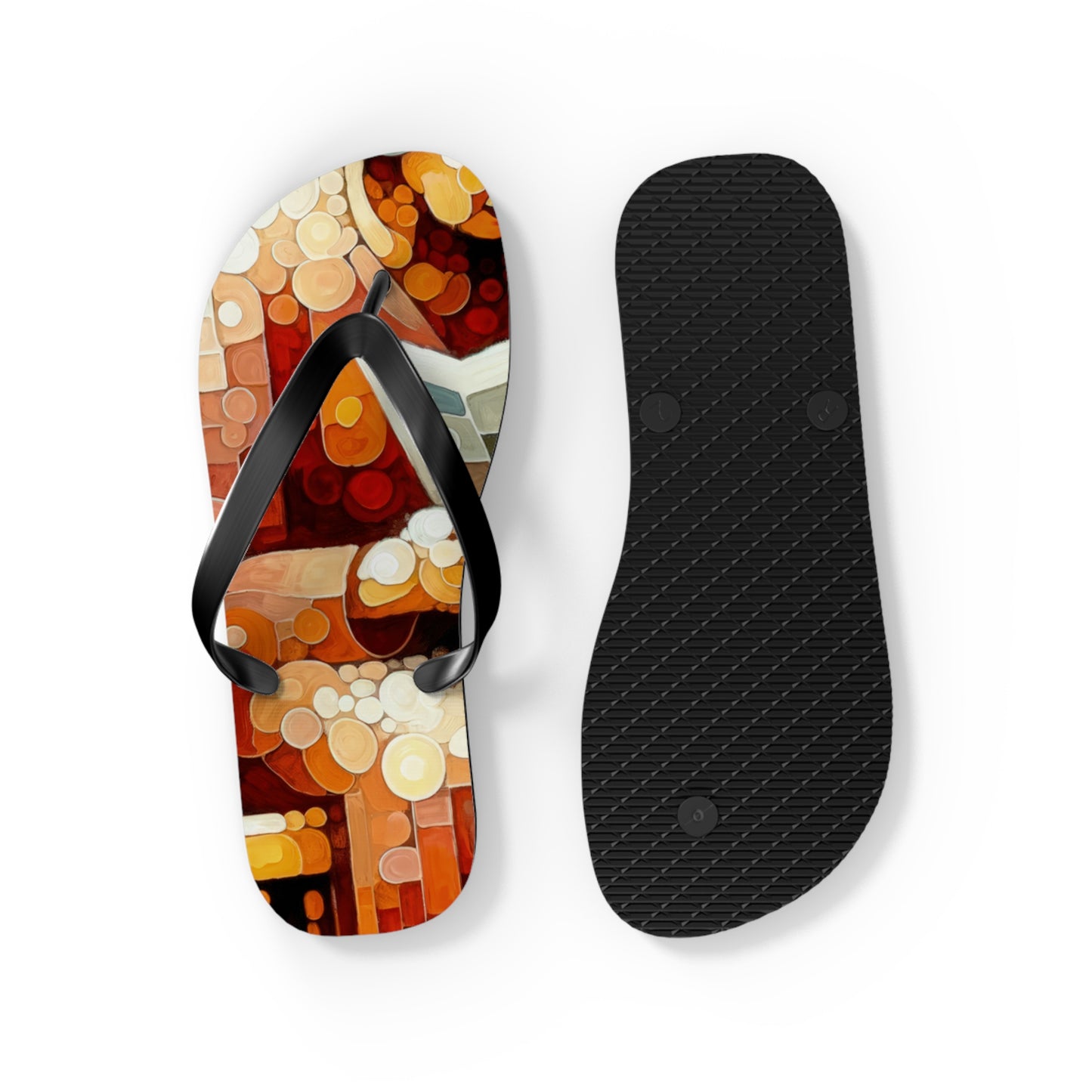 Elderly Unity Tachism Flip Flops