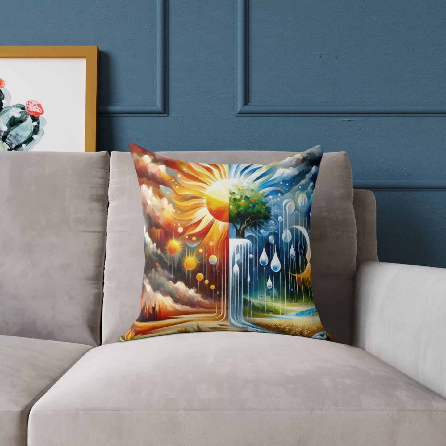 Sunshine Harvest Journey Spun Polyester Pillow