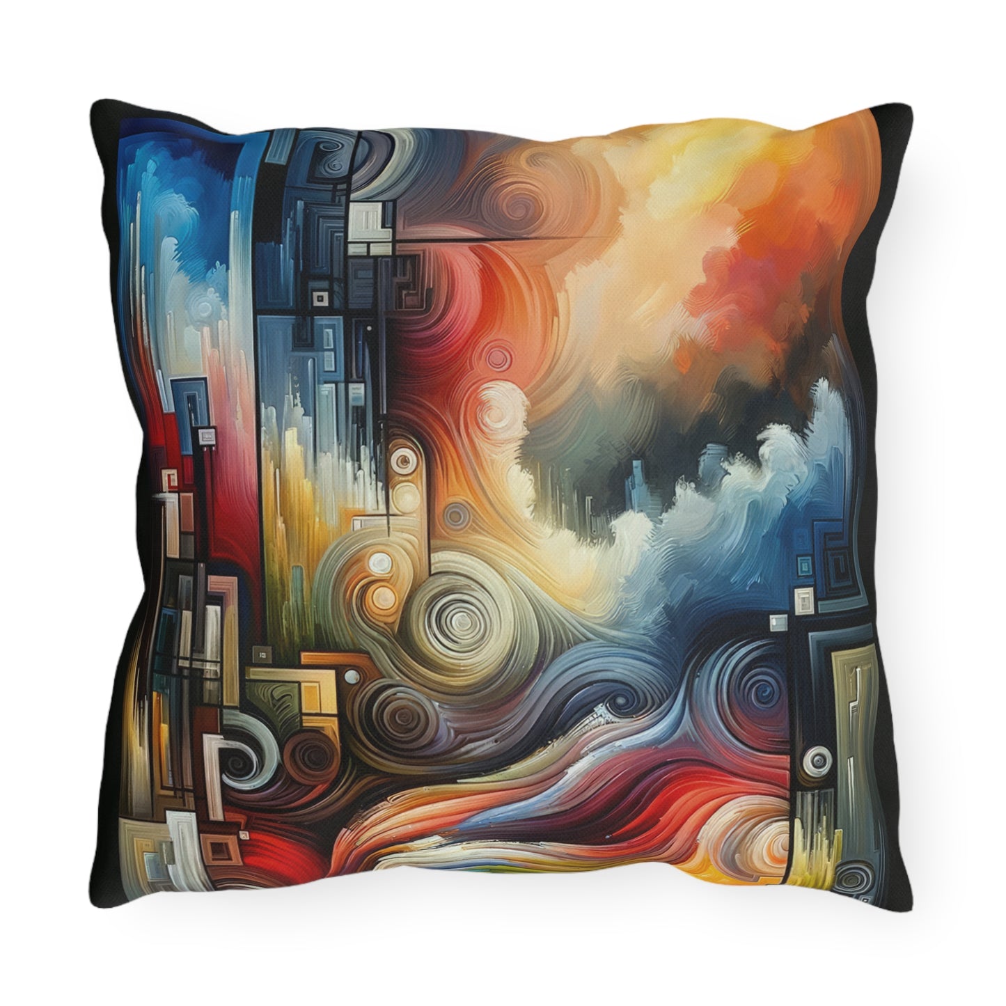 Tuning Essence Abstract Outdoor Pillows