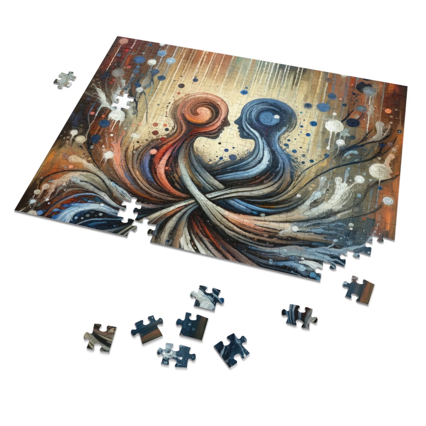 Empathic Connection Tachism Jigsaw Puzzle (30, 110, 252, 500,1000-Piece)