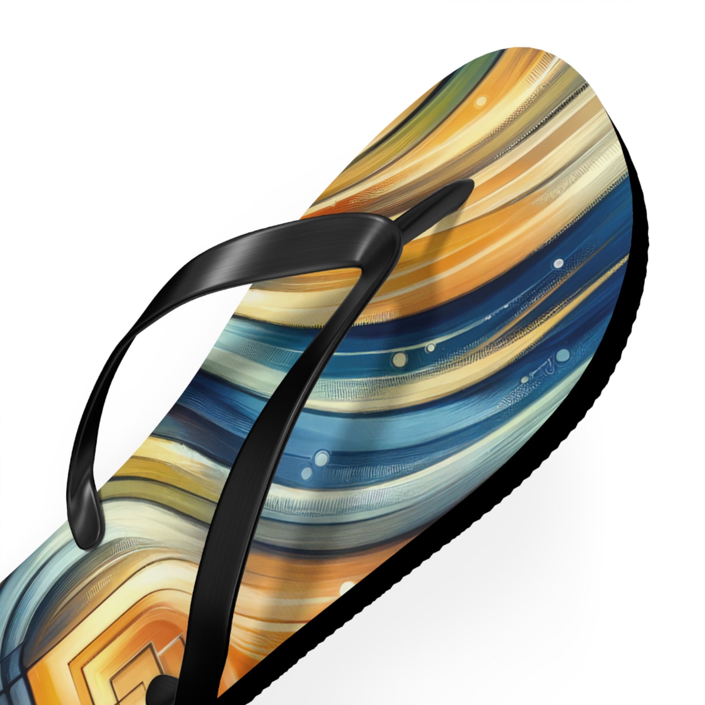 Spiritual Tachism Connection Flip Flops