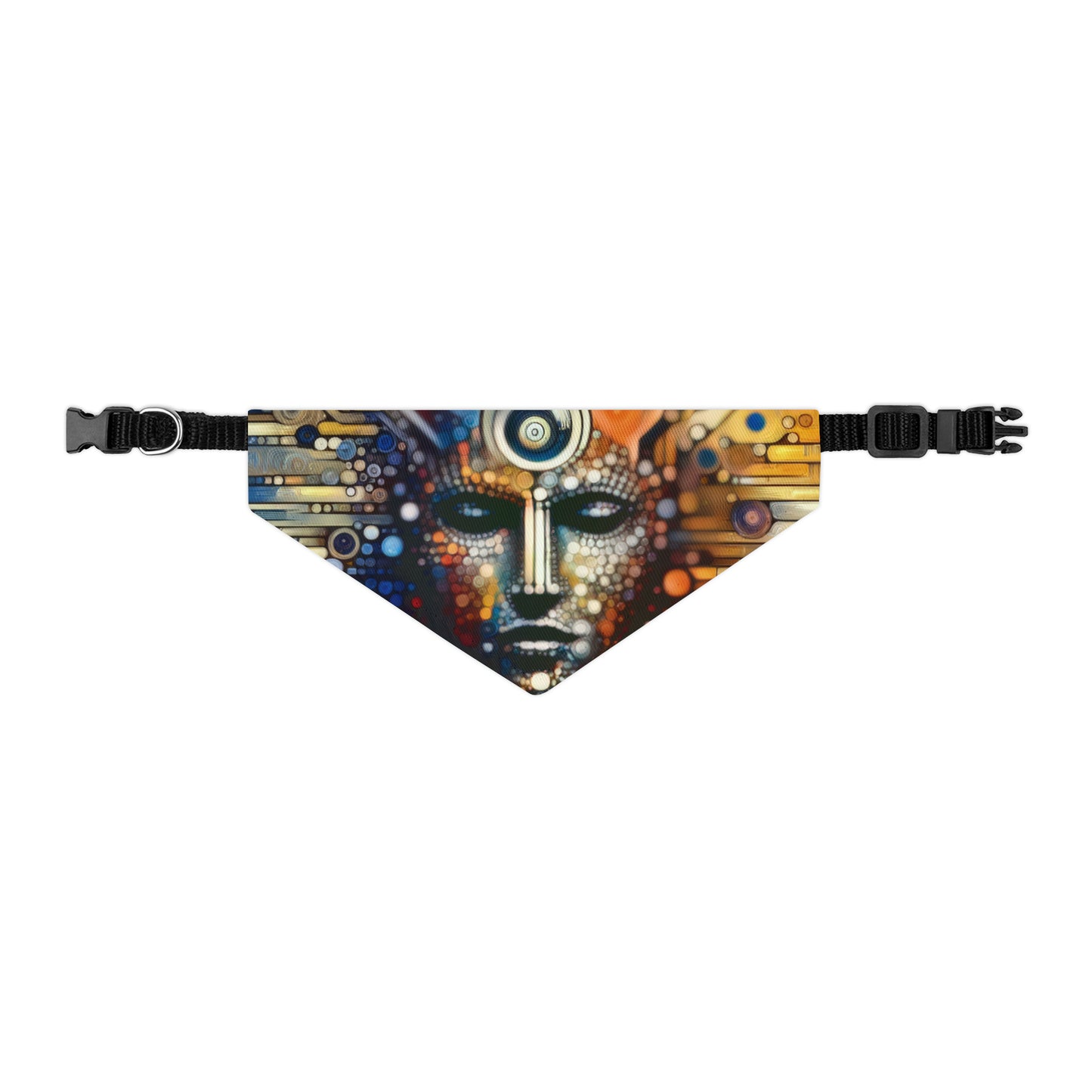 Digital Rhythm Tapestry Pet Bandana Collar