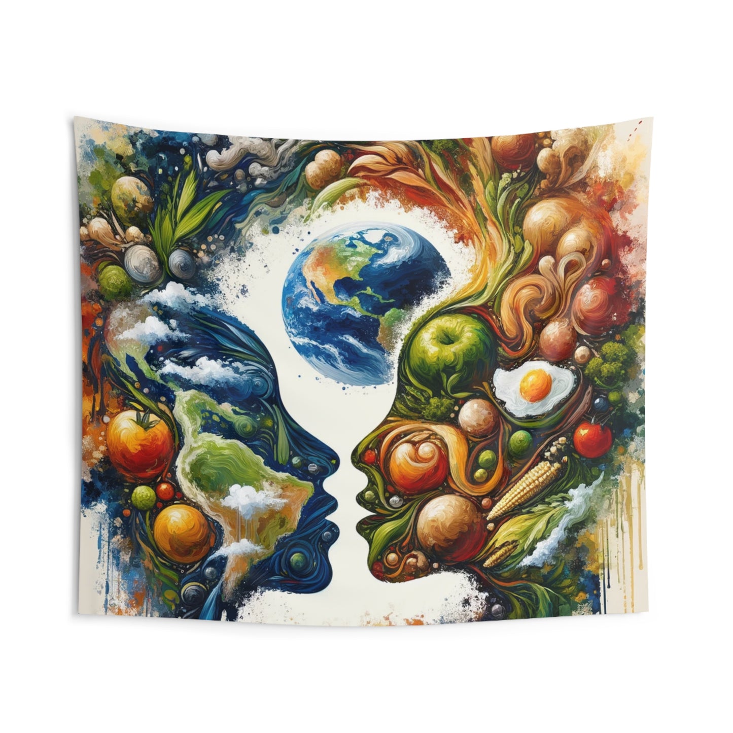 Earthly Dialogue Feast Indoor Wall Tapestries