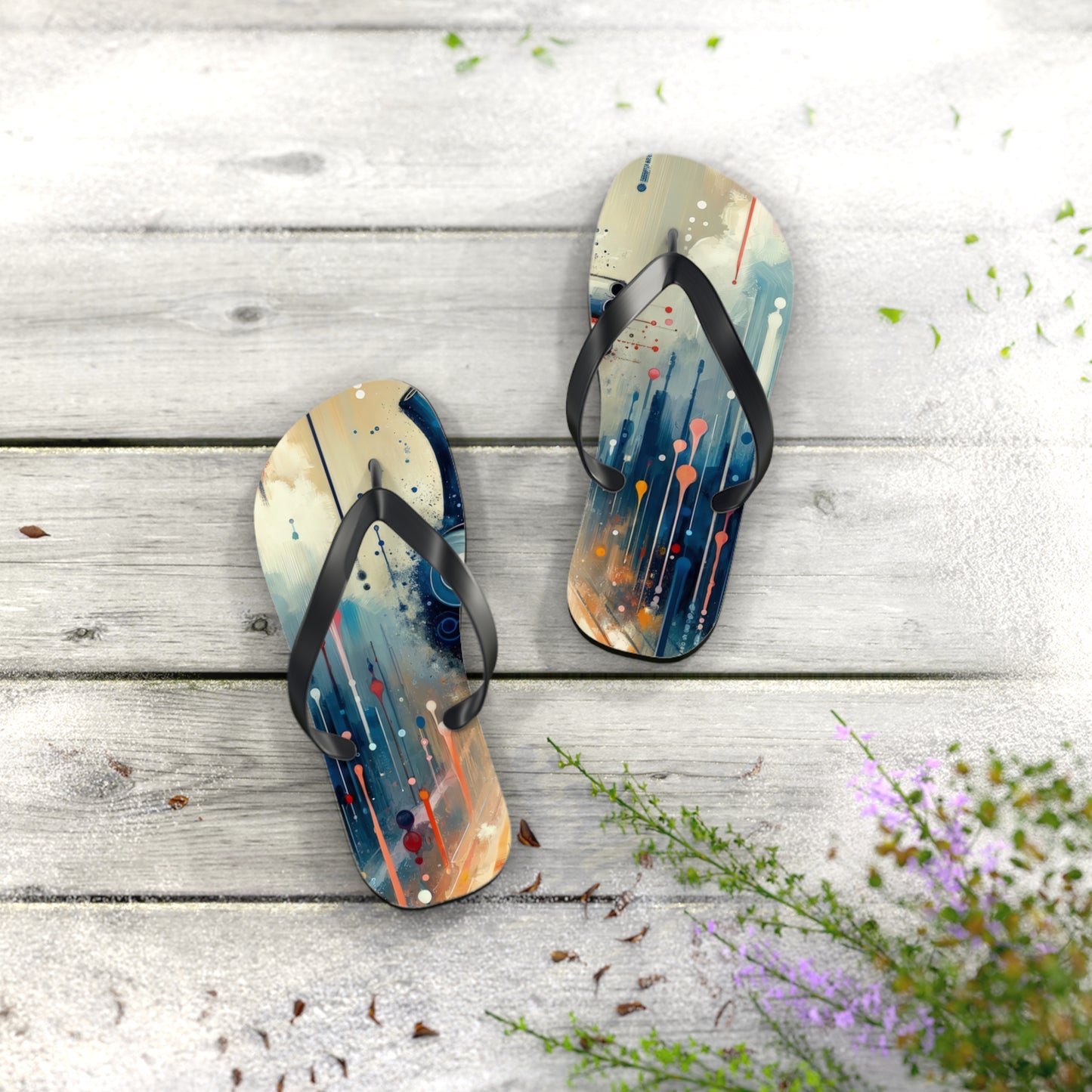 Rhythmic Heart Harmony Flip Flops