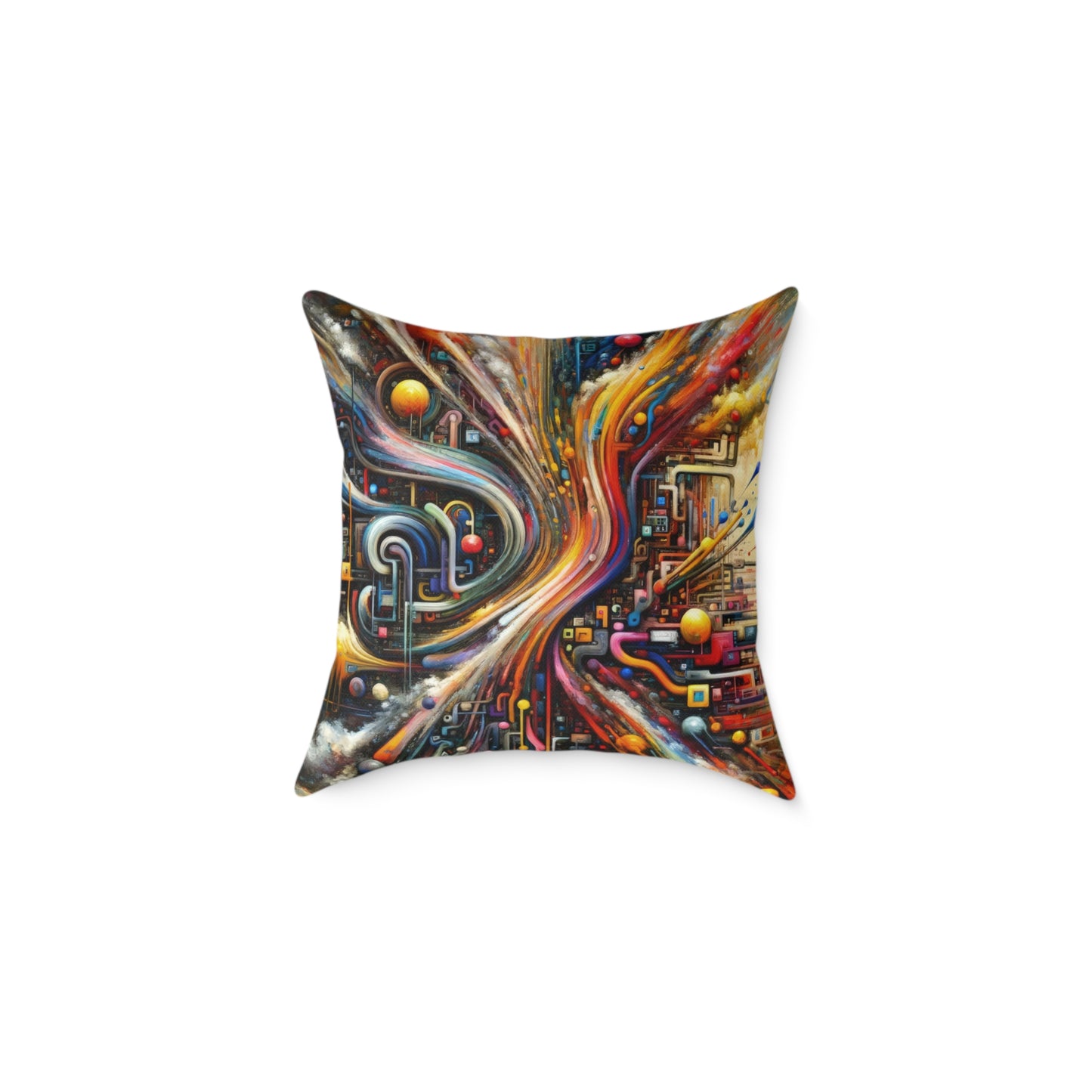 Information Bottleneck Cascade Spun Polyester Pillow