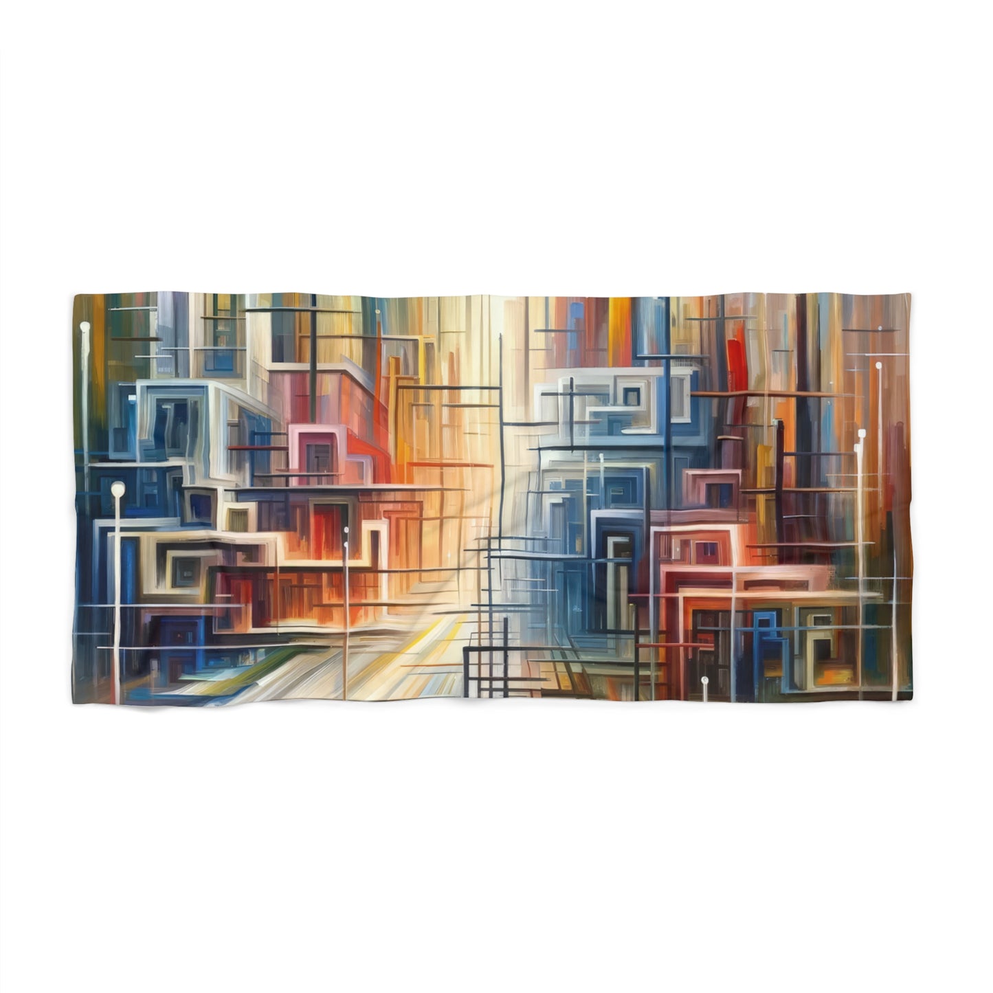 Urban Flow Interconnectedness Beach Towel