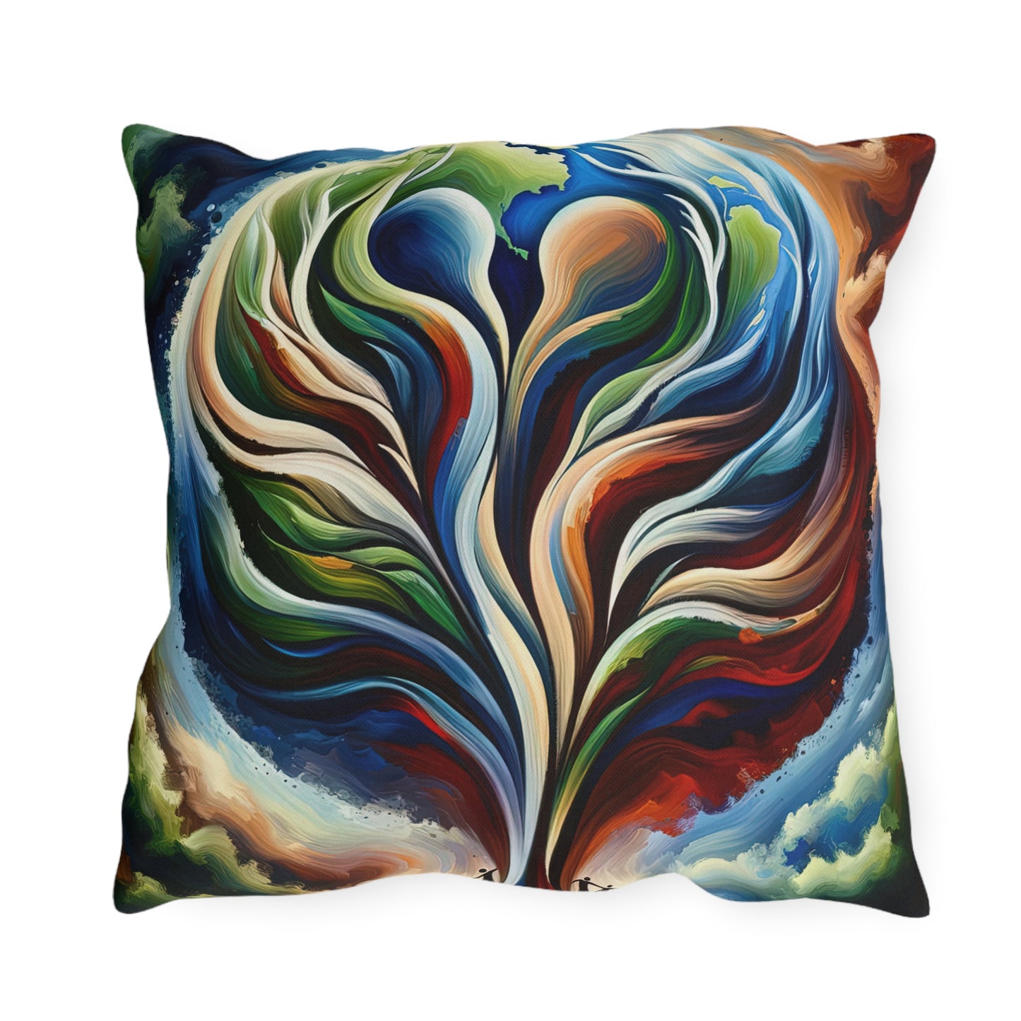 Interconnected Earth Advocates Outdoor Pillows