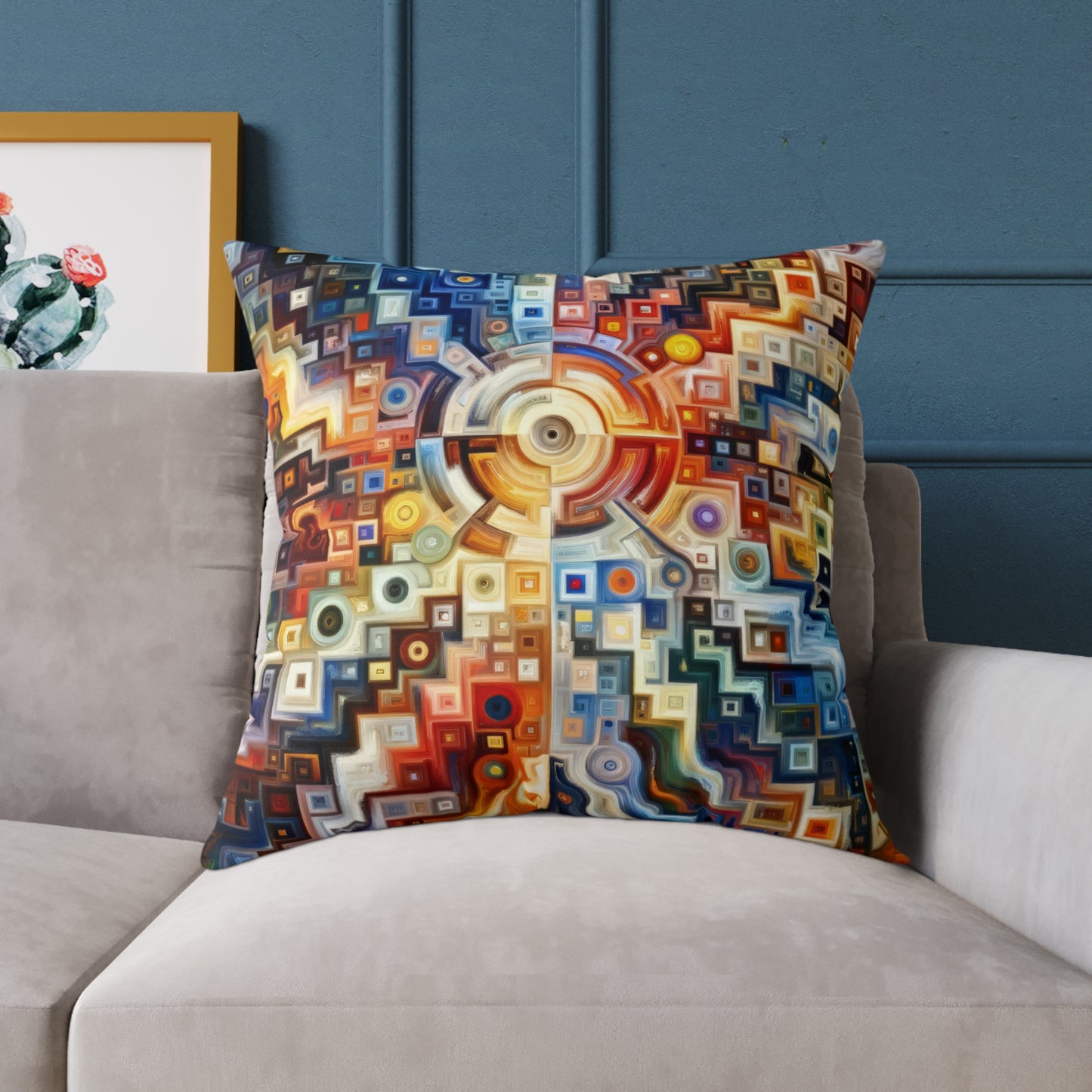 Essence Kaleidoscope Tapestry Spun Polyester Pillow