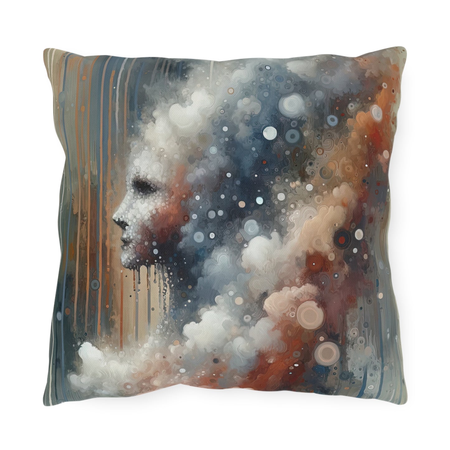 Ephemeral Hour Residue Outdoor Pillows