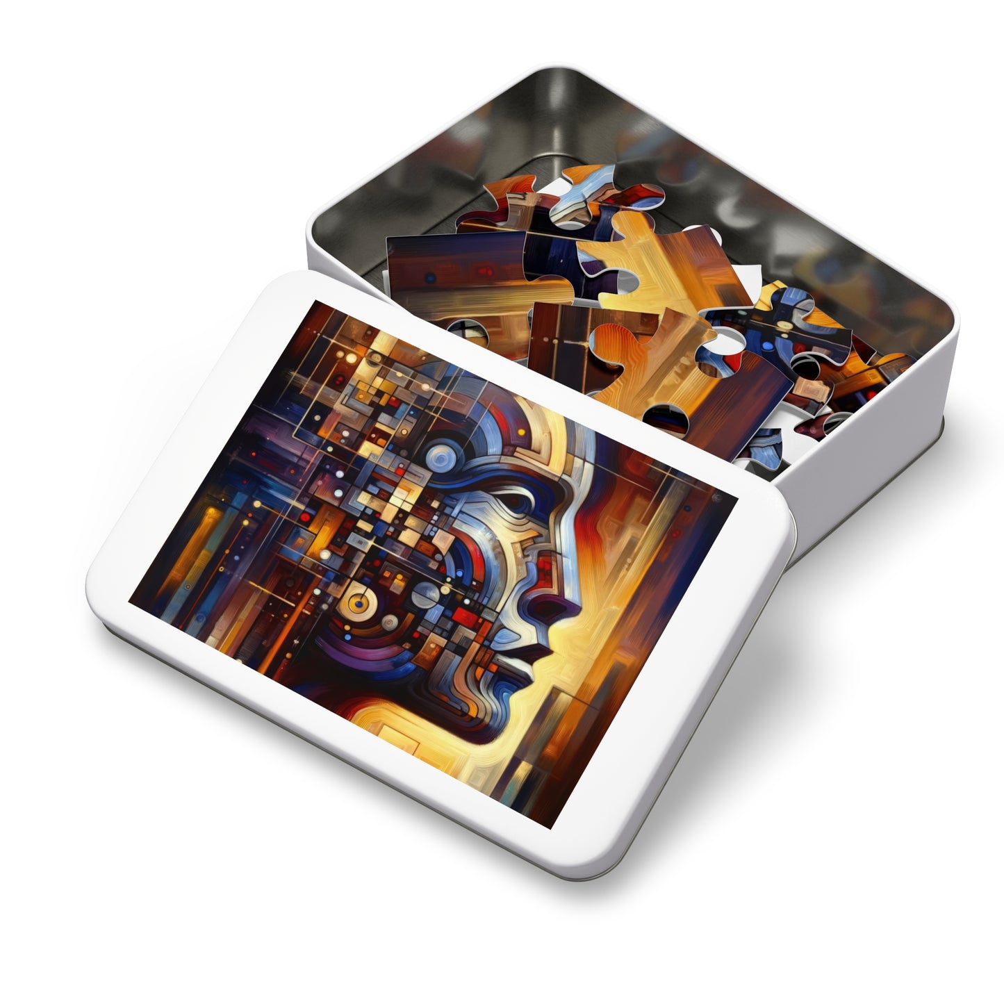 Reflective Tachism Shield Jigsaw Puzzle (30, 110, 252, 500,1000-Piece)
