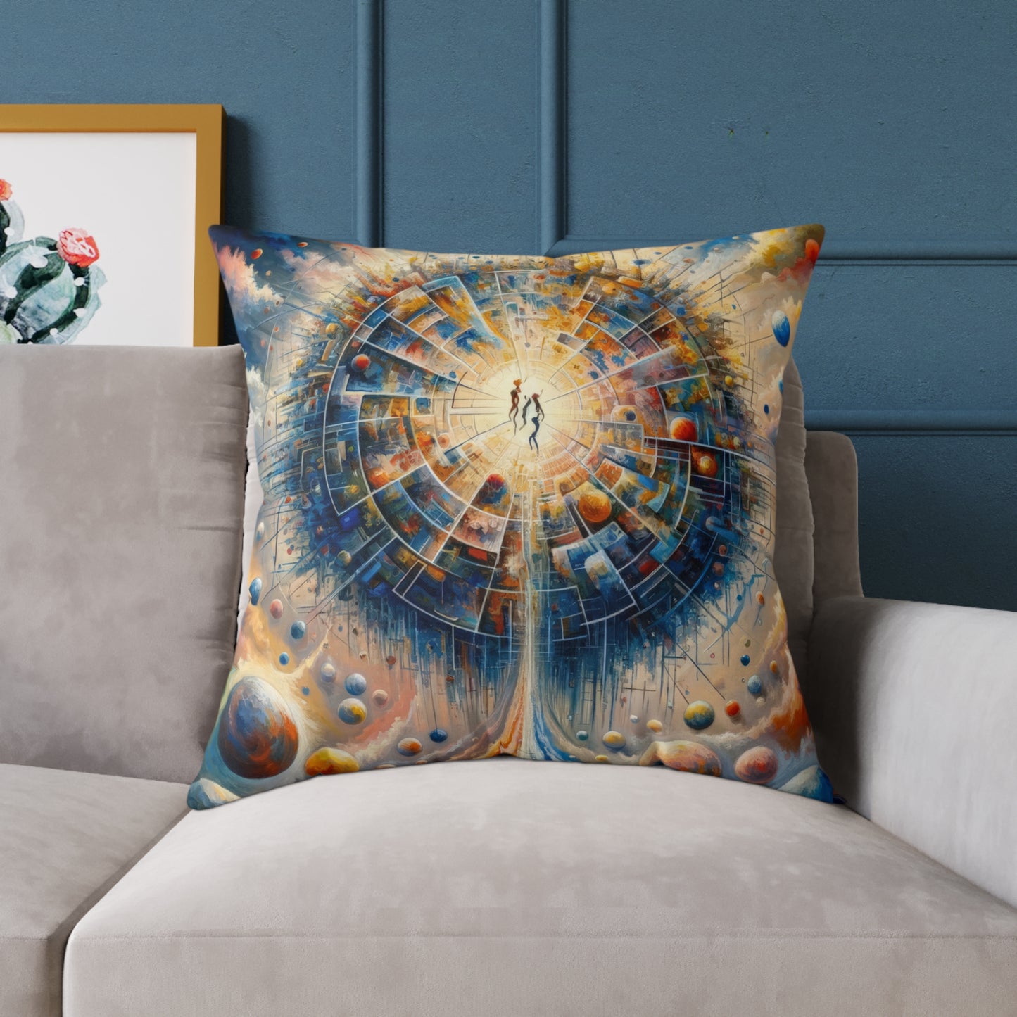 Cosmic Connection Antidote Spun Polyester Pillow