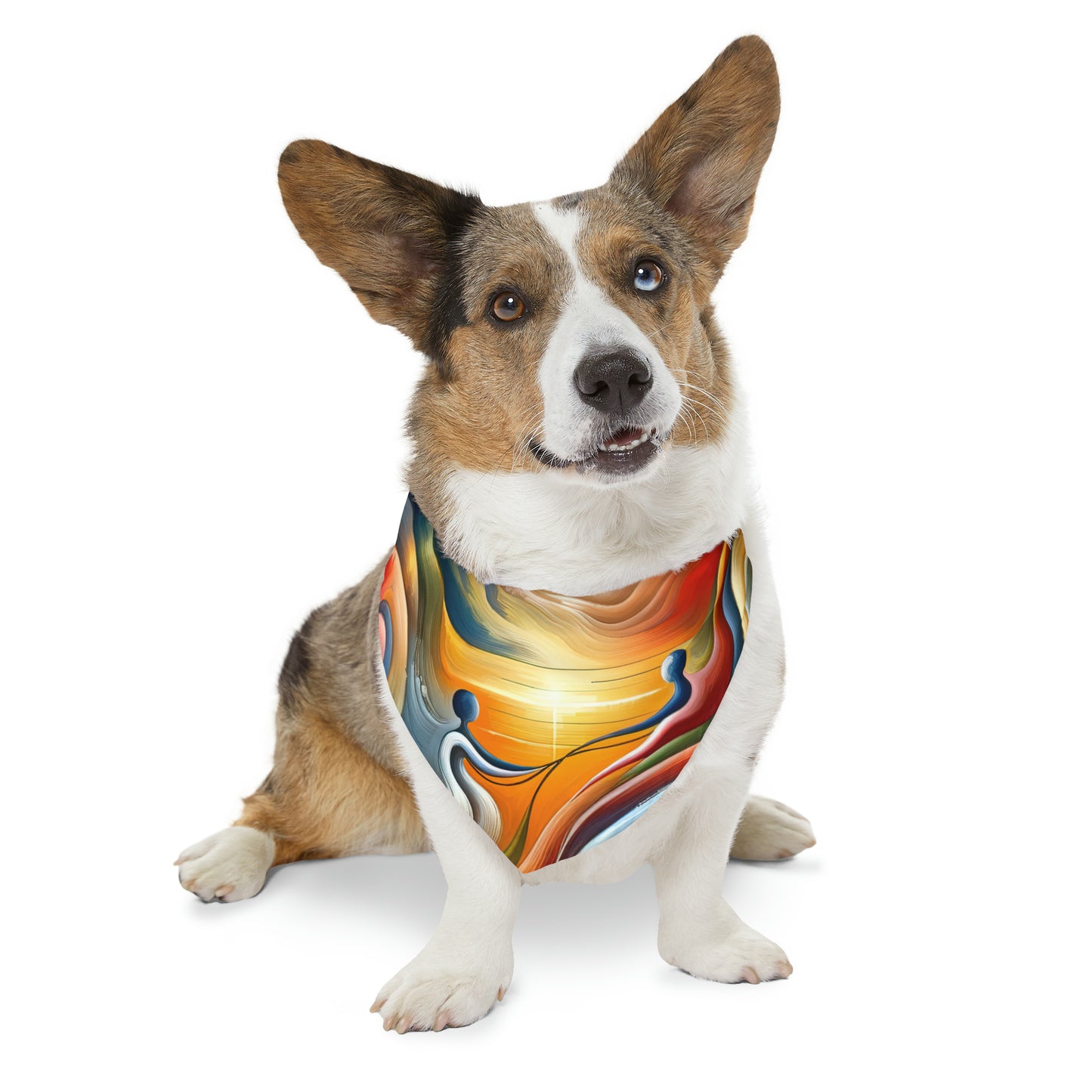 Empathetic Lifeline Abstract Pet Bandana Collar