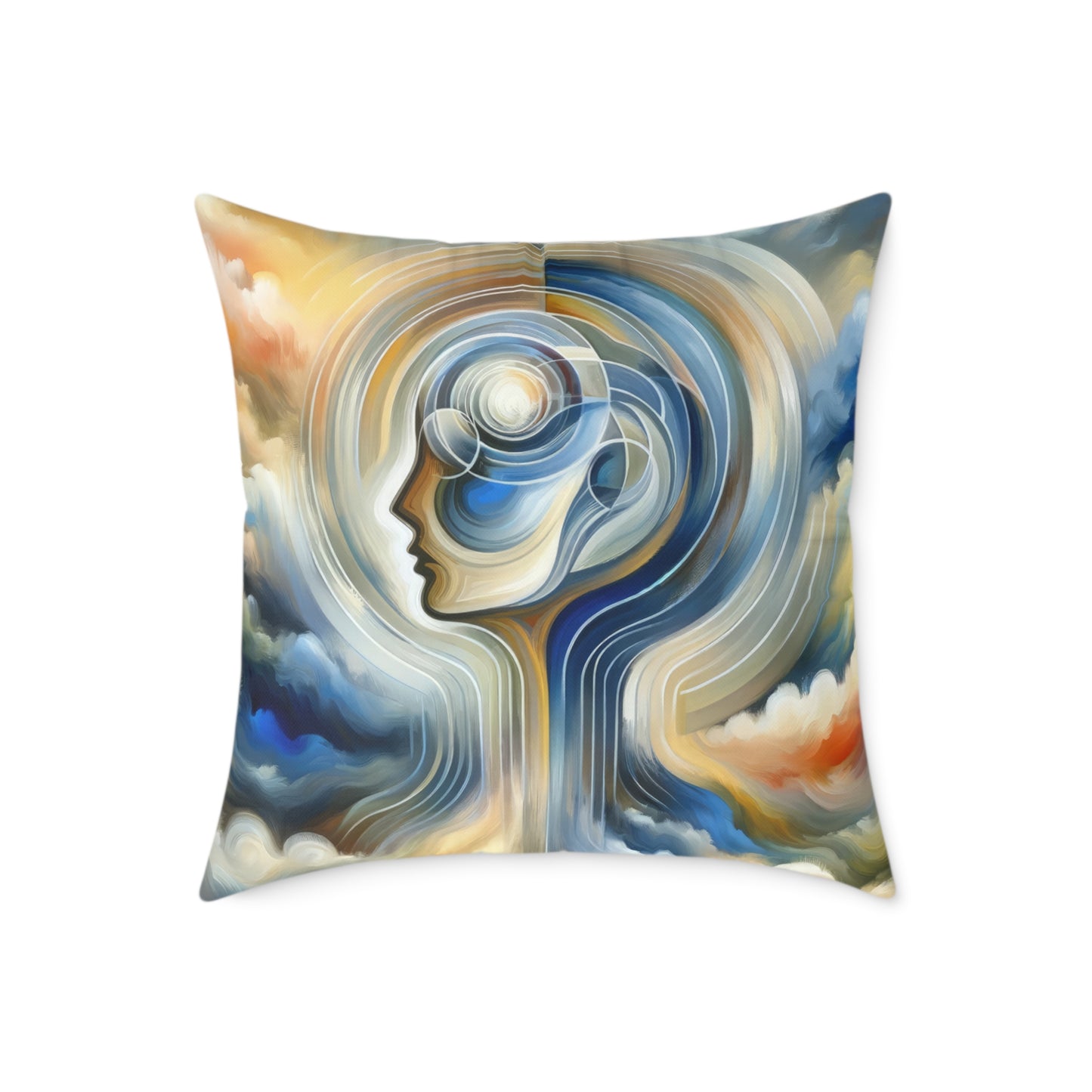 Mindful Unified Awakening Spun Polyester Pillow